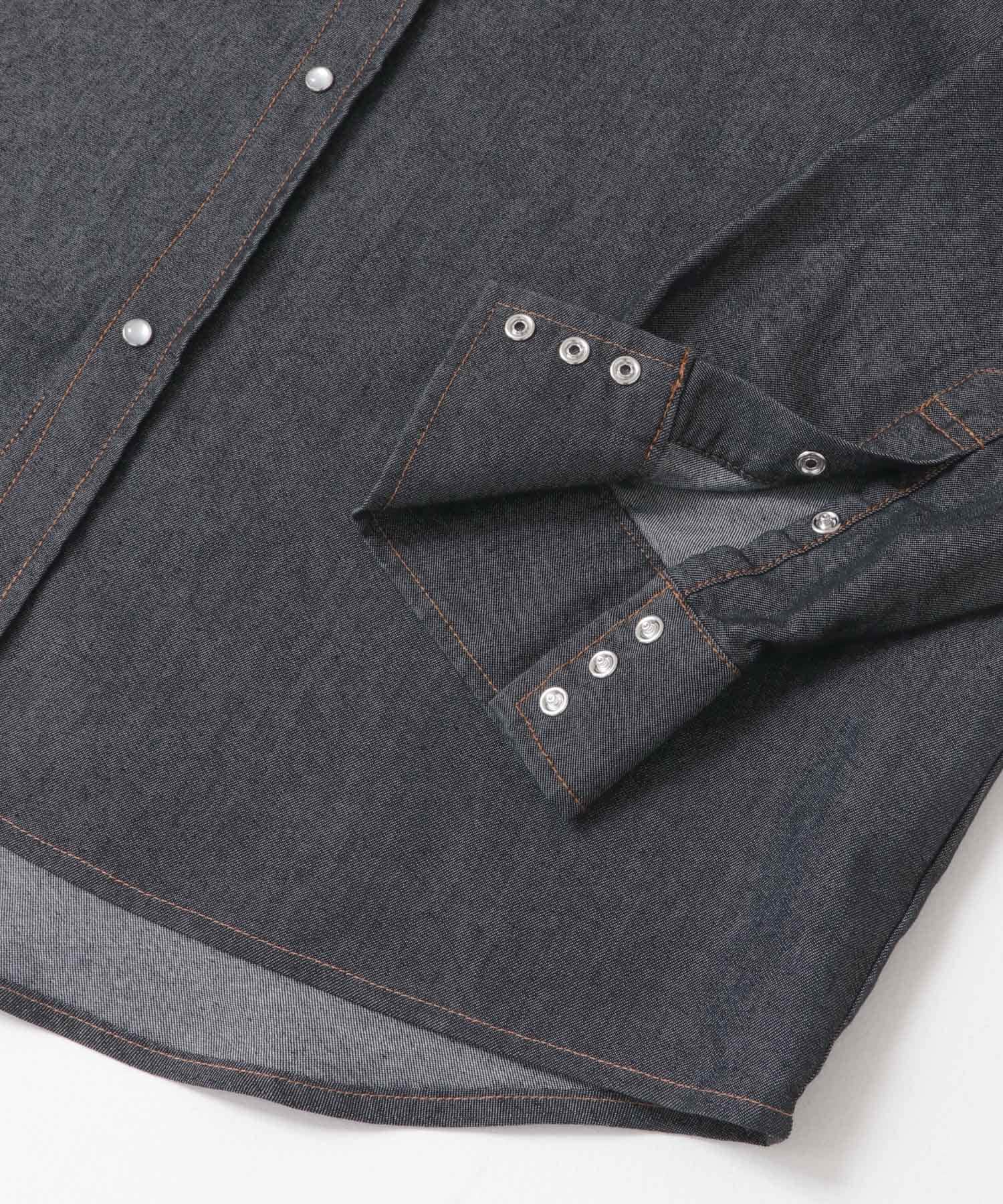 6.5oz Denim WesternShirts BLK M