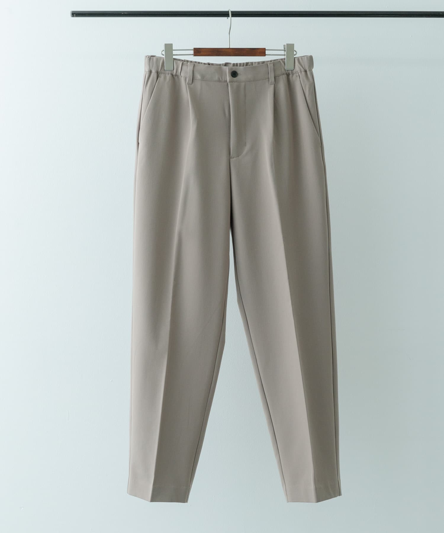 ストレッチ×ウォッシャブル裏キモウスラックス BEG S