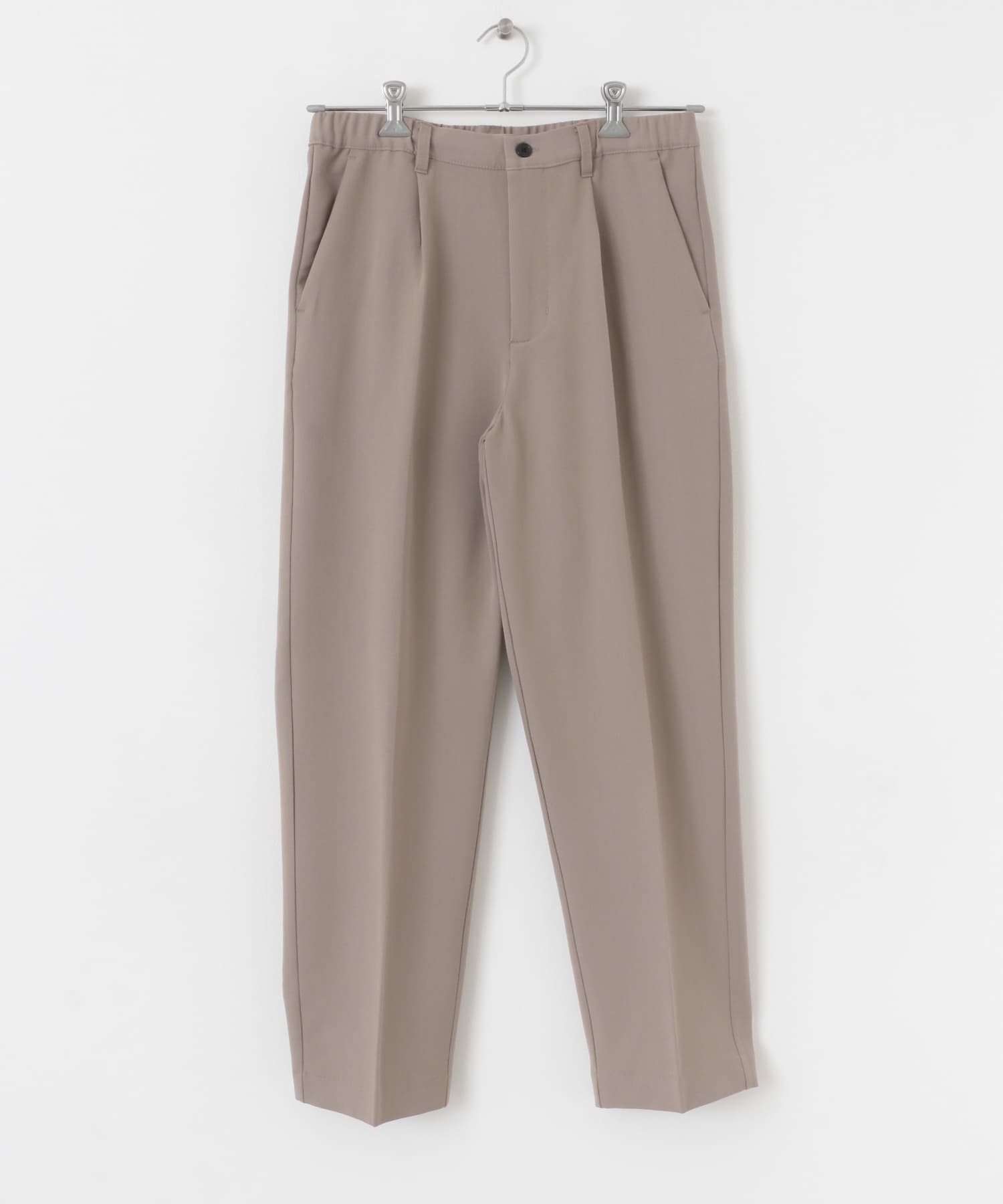 ストレッチ×ウォッシャブル裏キモウスラックス BEG S