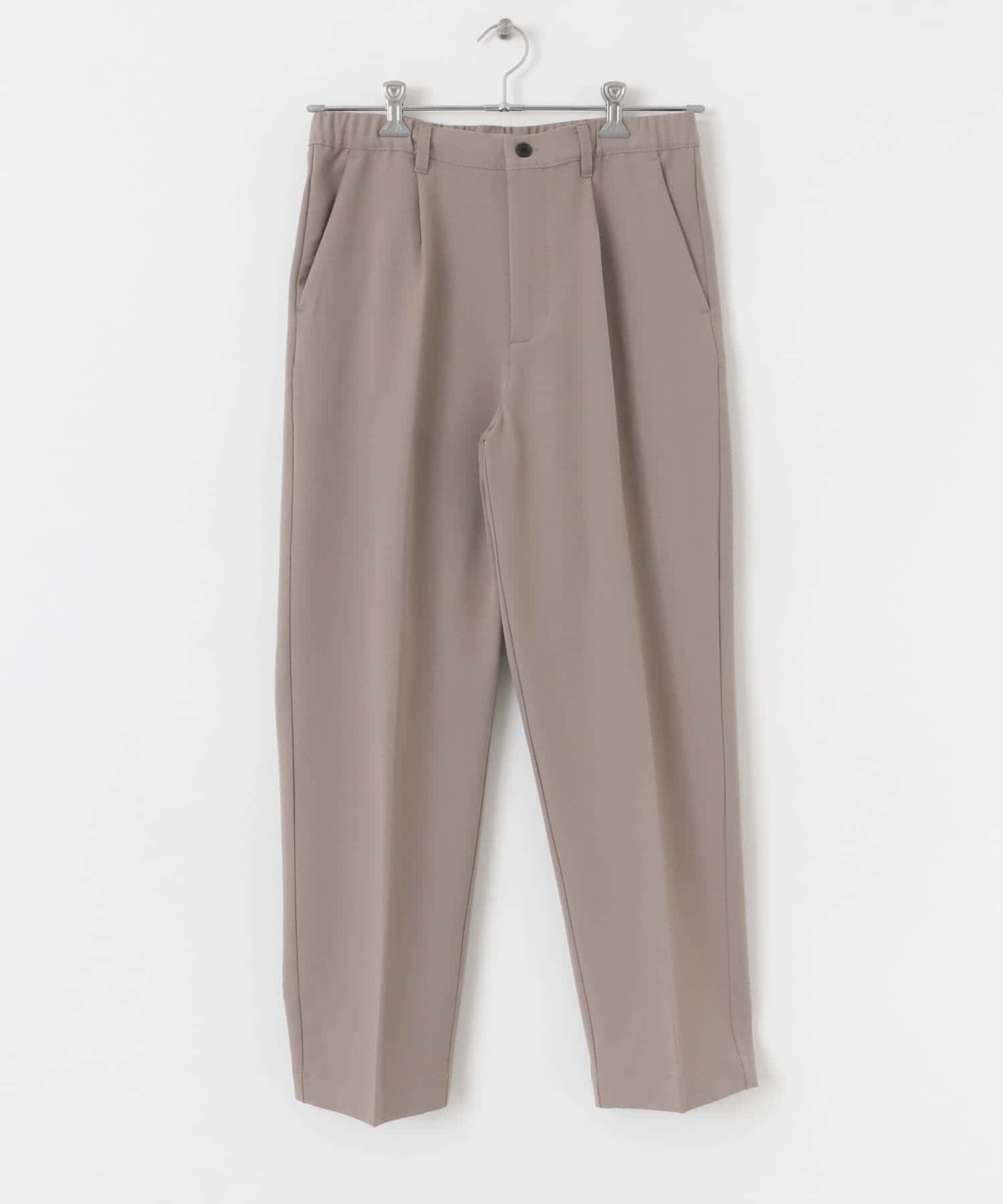 ストレッチ×ウォッシャブル裏キモウスラックス BEG S