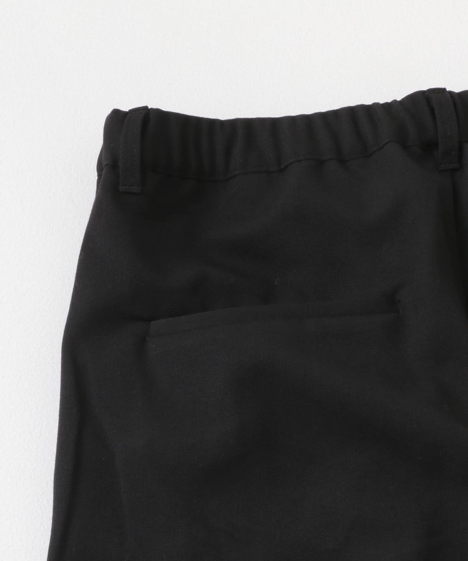 ストレッチ×ウォッシャブル裏キモウスラックス BLK S