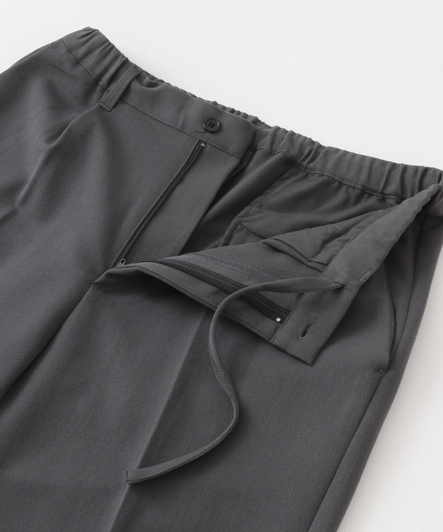 ストレッチ×ウォッシャブル裏キモウスラックス GRY S