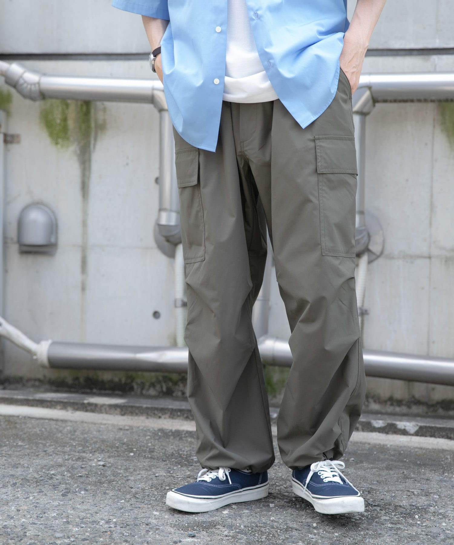 ウエストイージー ポリカーゴパンツ