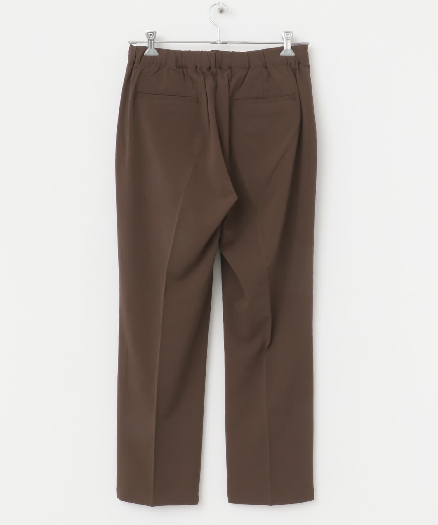 『セットアップ対応』ヨウリュウ1-tuckテーパードパンツ BRN M