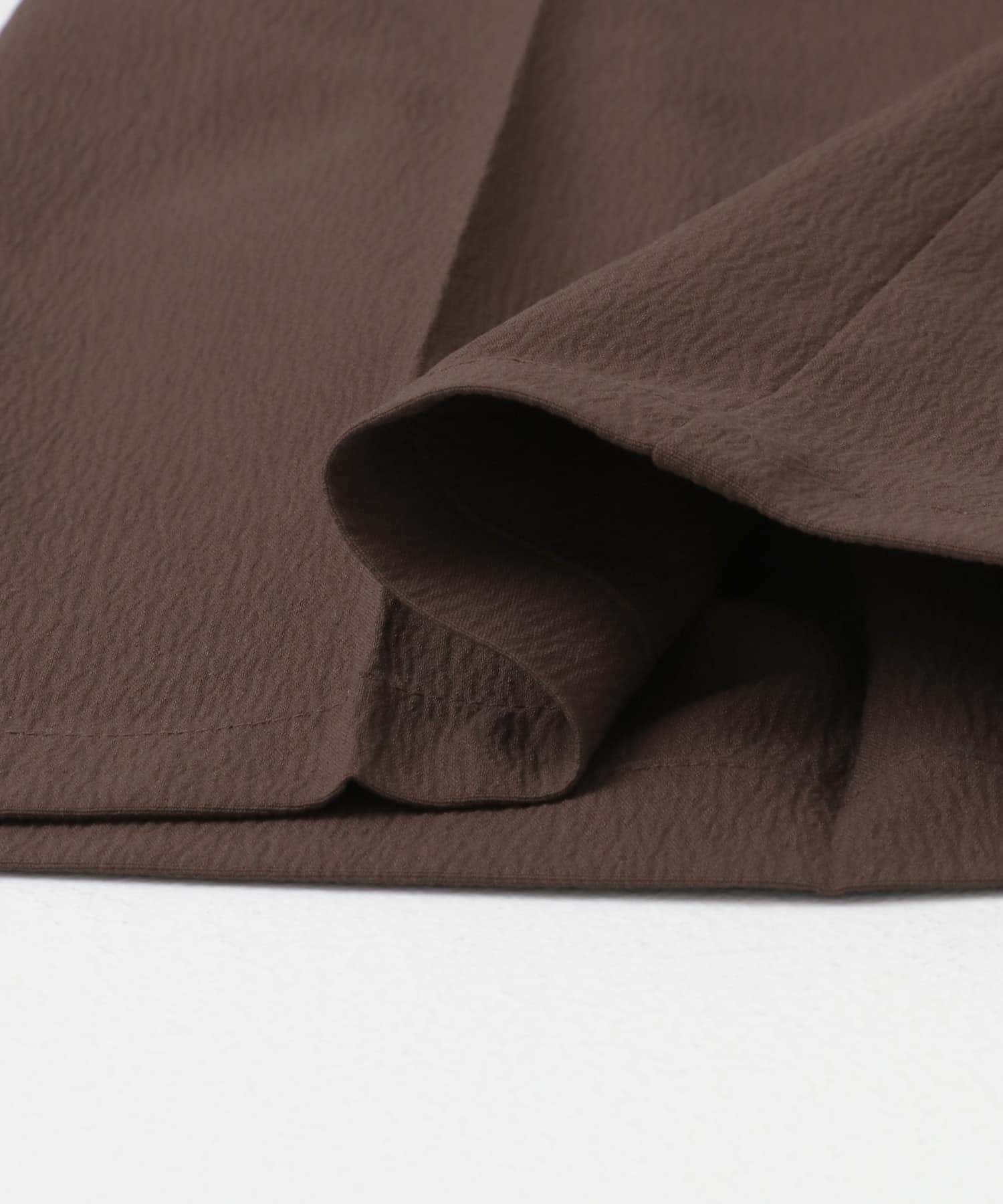 『セットアップ対応』ヨウリュウ1-tuckテーパードパンツ BRN M