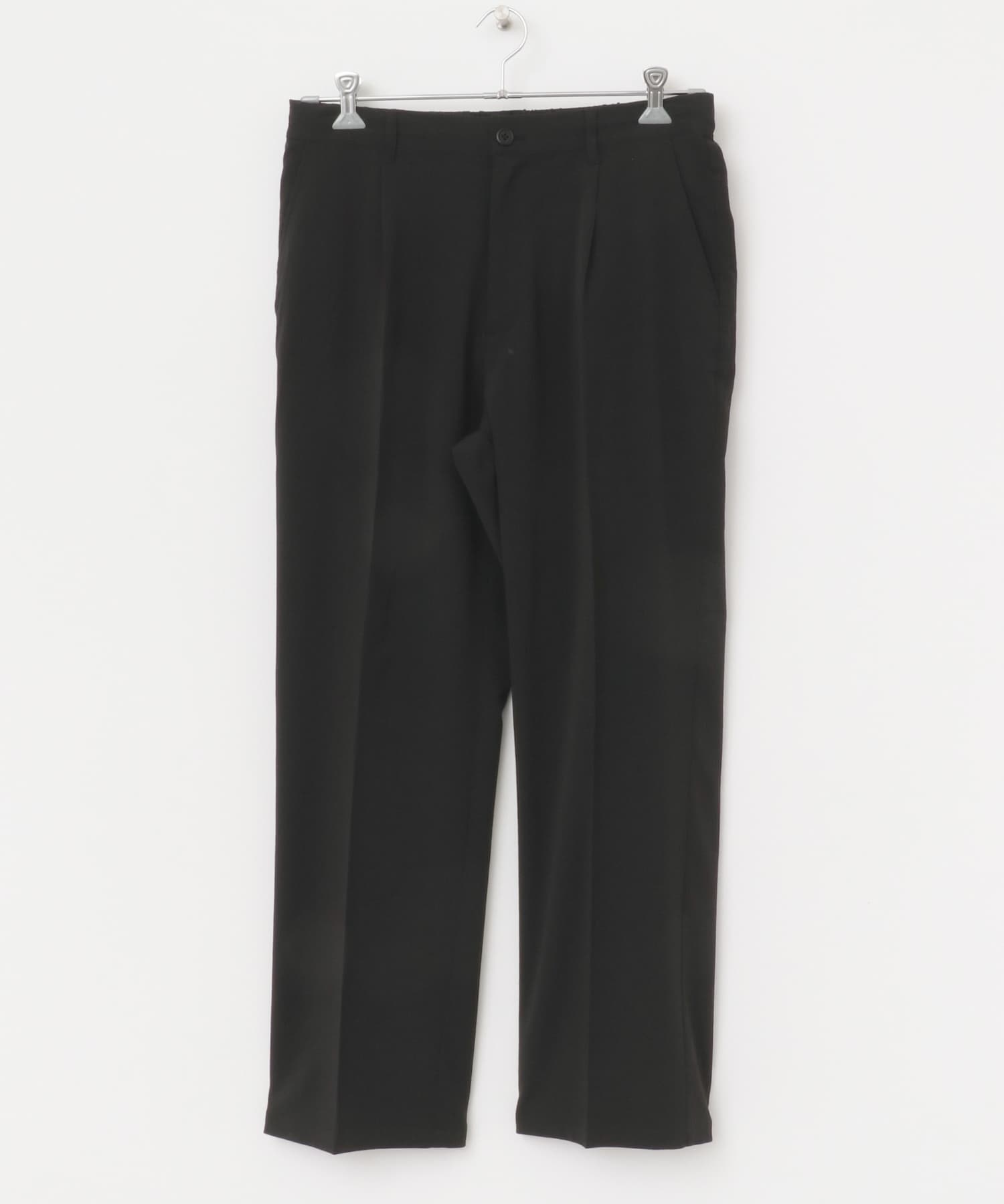 『セットアップ対応』ヨウリュウ1-tuckテーパードパンツ BLK M