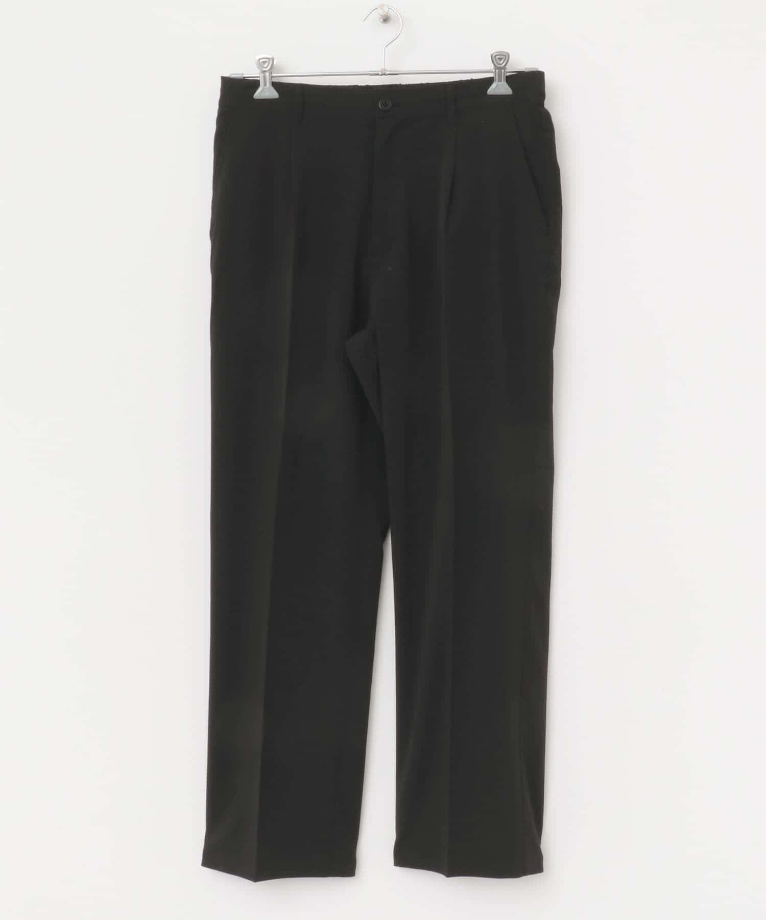 『セットアップ対応』ヨウリュウ1-tuckテーパードパンツ BLK M