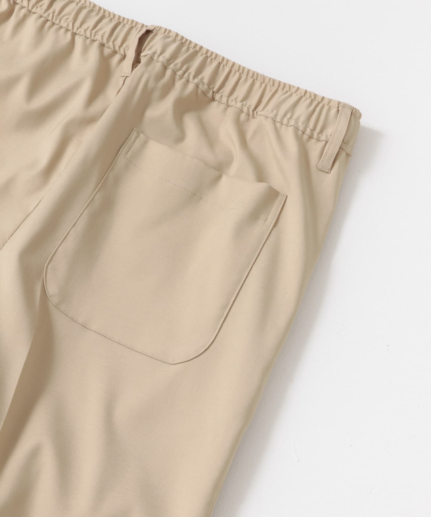 1-tuckストレッチイージーパンツ BEG M