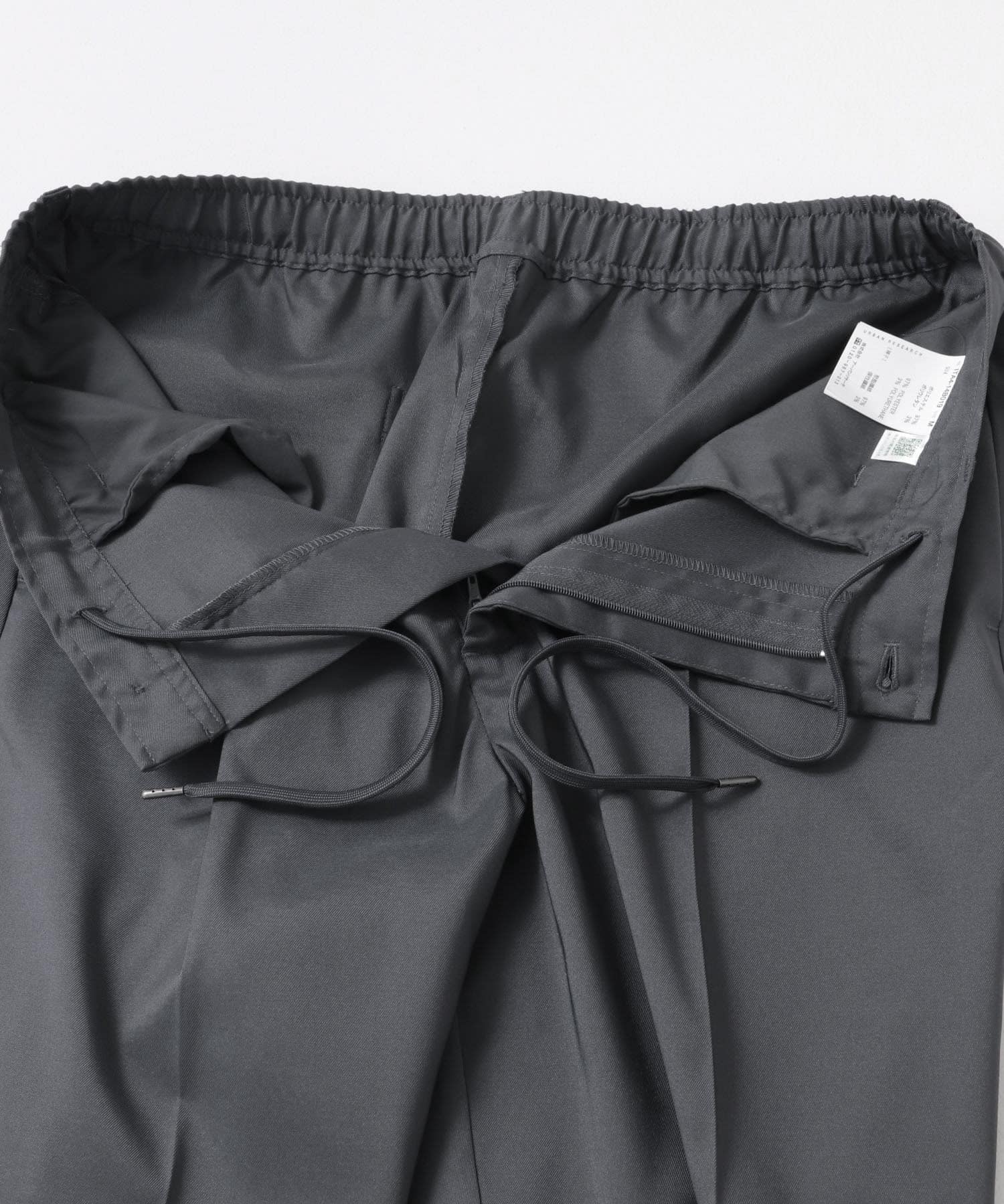 1-tuckストレッチイージーパンツ GRY M