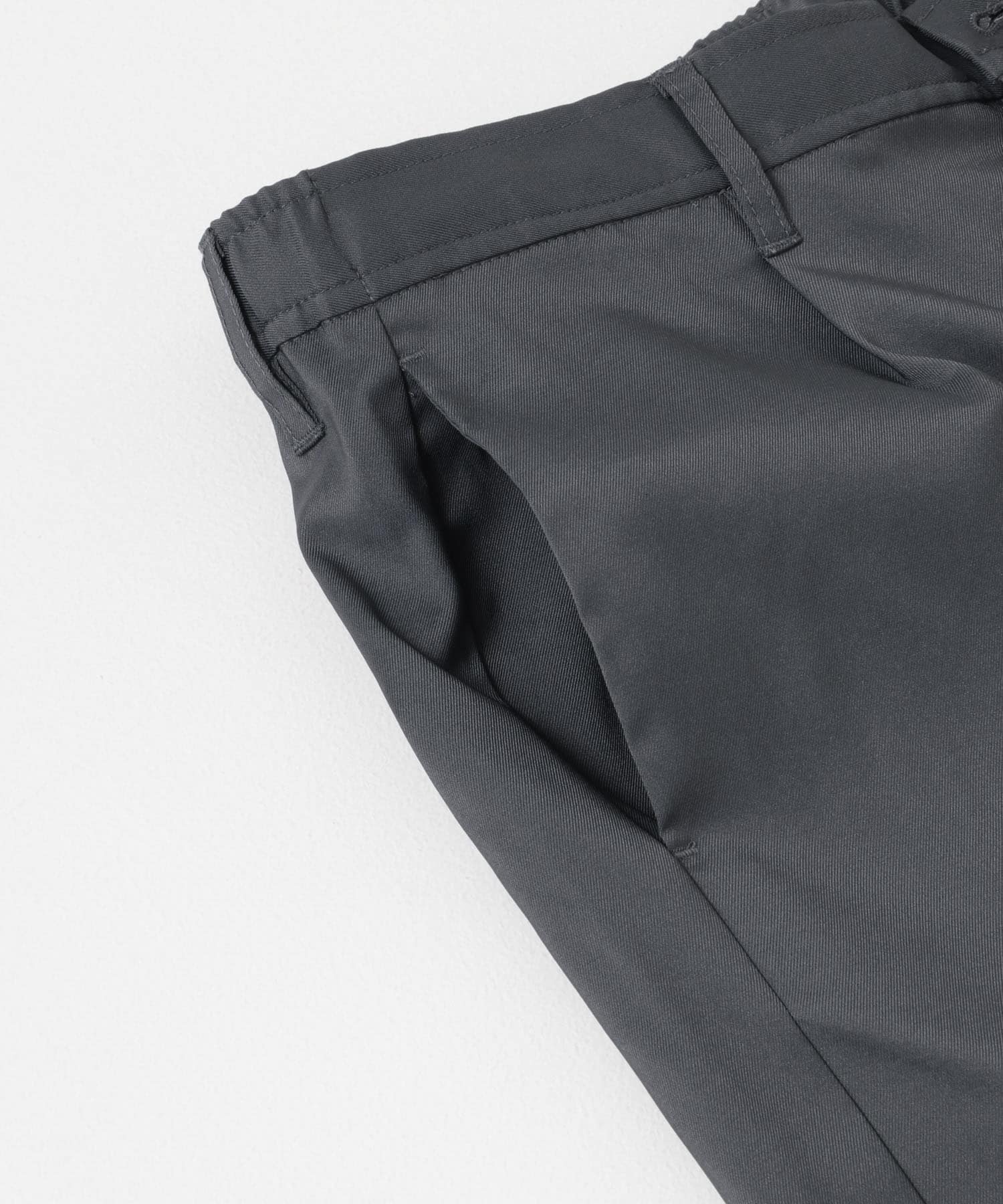 1-tuckストレッチイージーパンツ GRY M