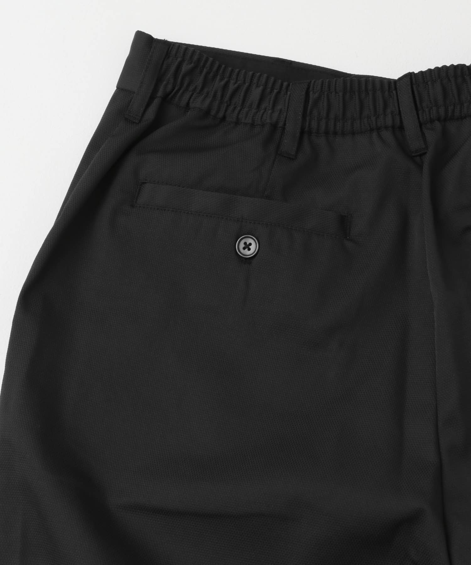 『セットアップ対応』マシンウォッシャブルピケテーパードパンツ BLK M