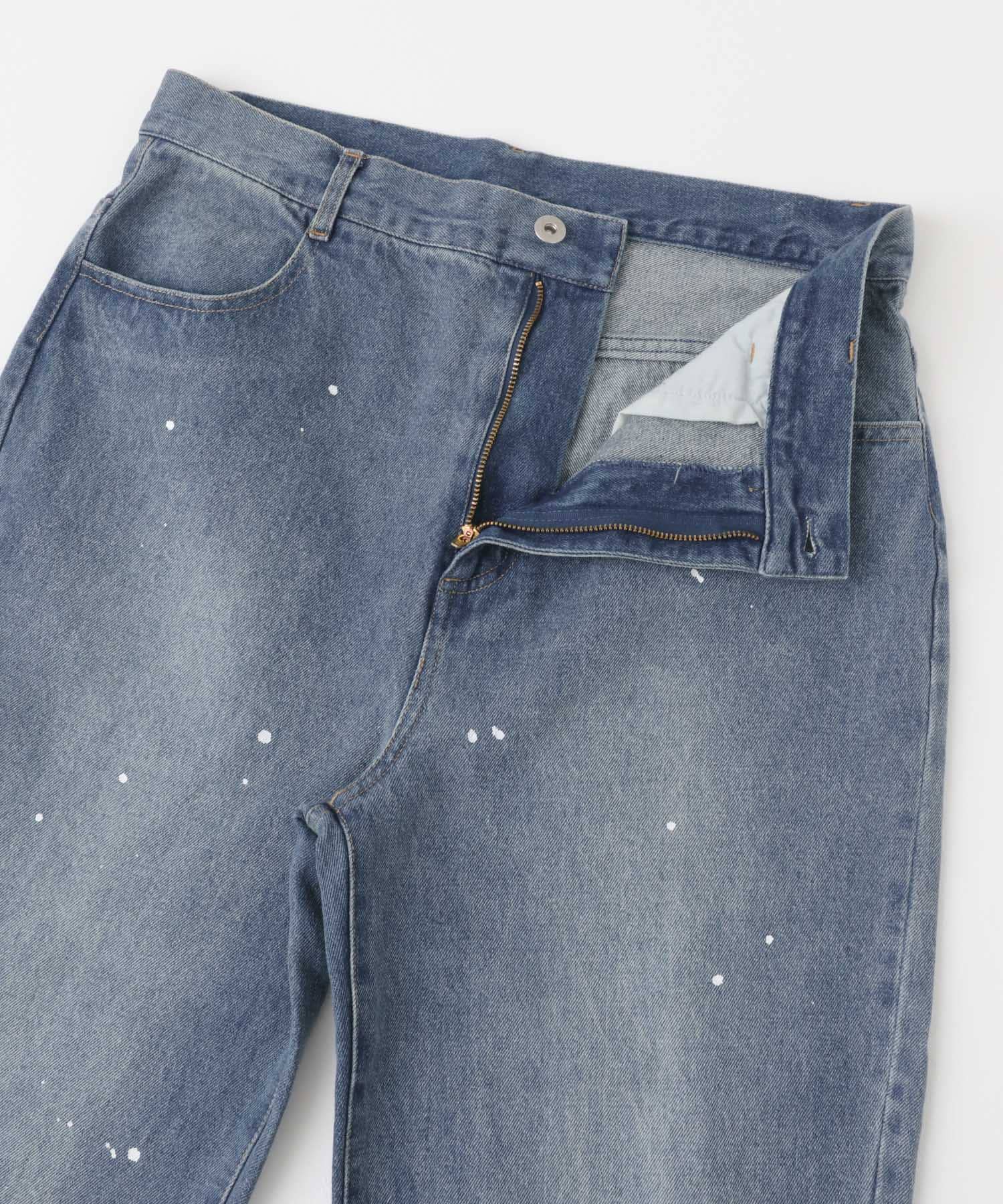 11oz PAINT STRAIGHT DENIM BLU M