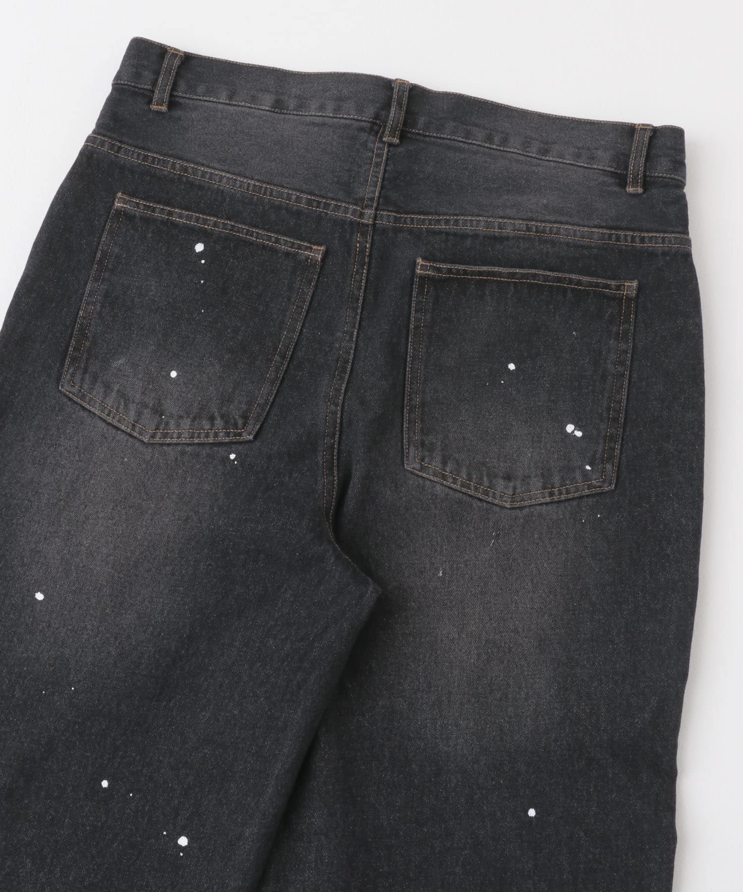 11oz PAINT STRAIGHT DENIM BLK M