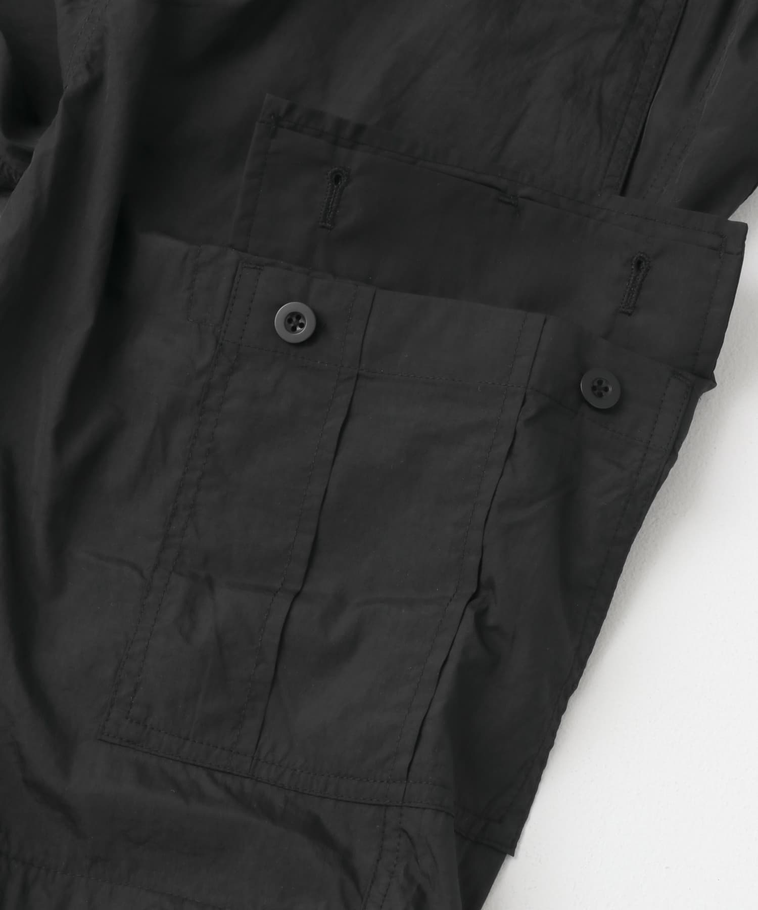 『セットアップ対応』スーパーライトナイロン2wayカーゴパンツ BLK M