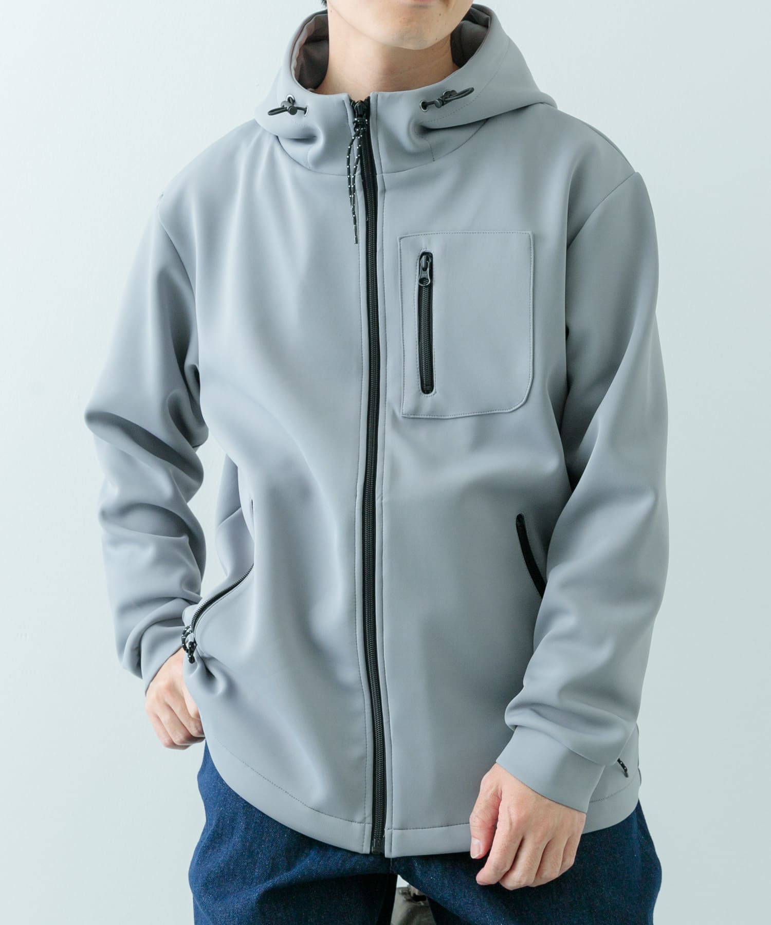 ZIP UP ダンボール フードアウター