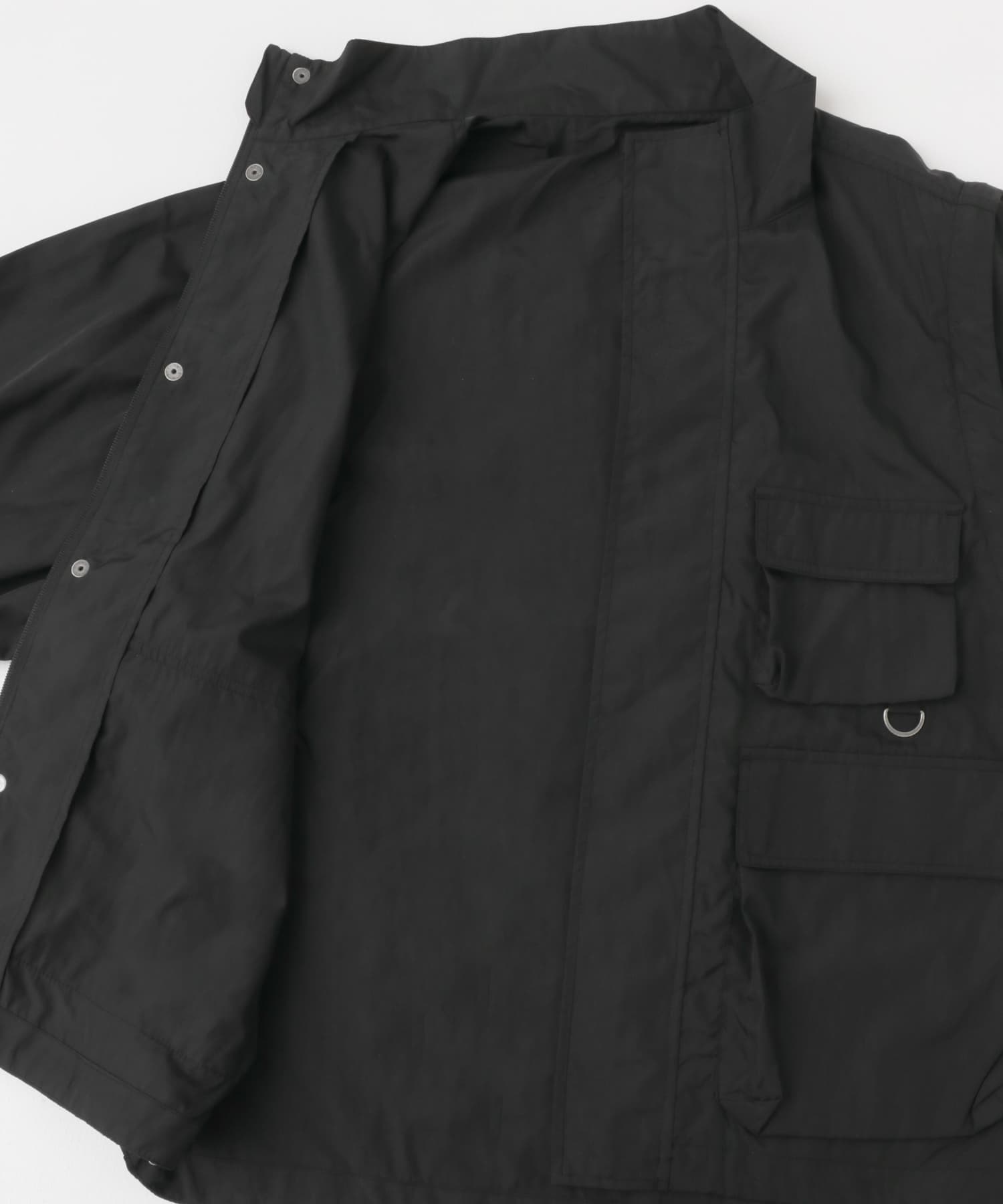 『セットアップ対応』スーパーライトナイロン2wayブルゾン BLK M