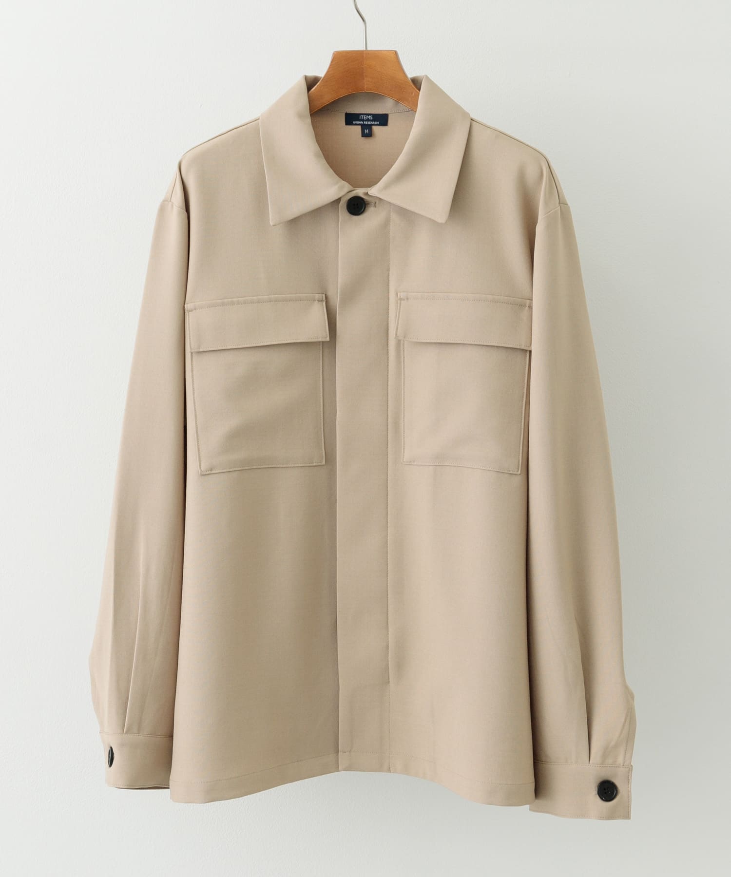 2wayストレッチ比翼ジャケット BEG M