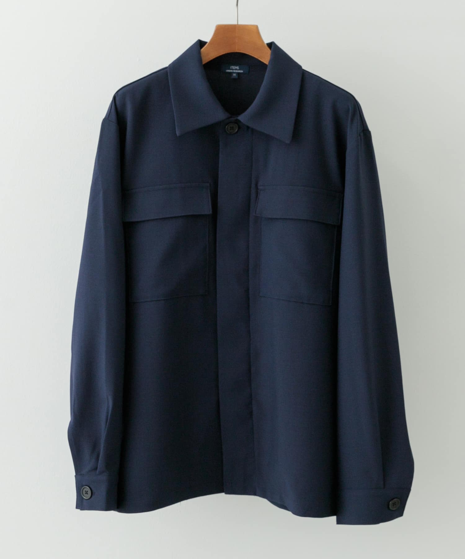 2wayストレッチ比翼ジャケット NVY M