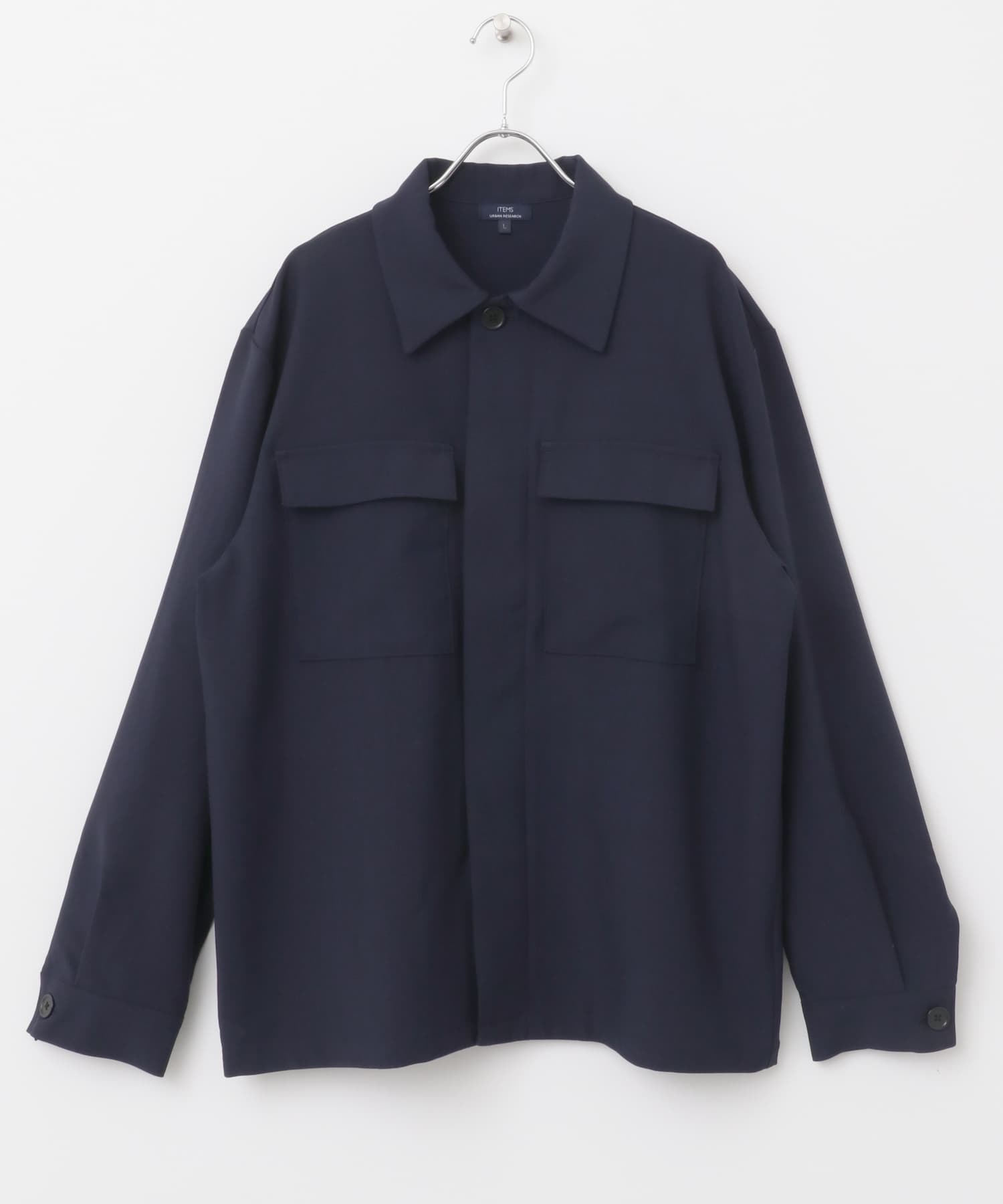 2wayストレッチ比翼ジャケット NVY M