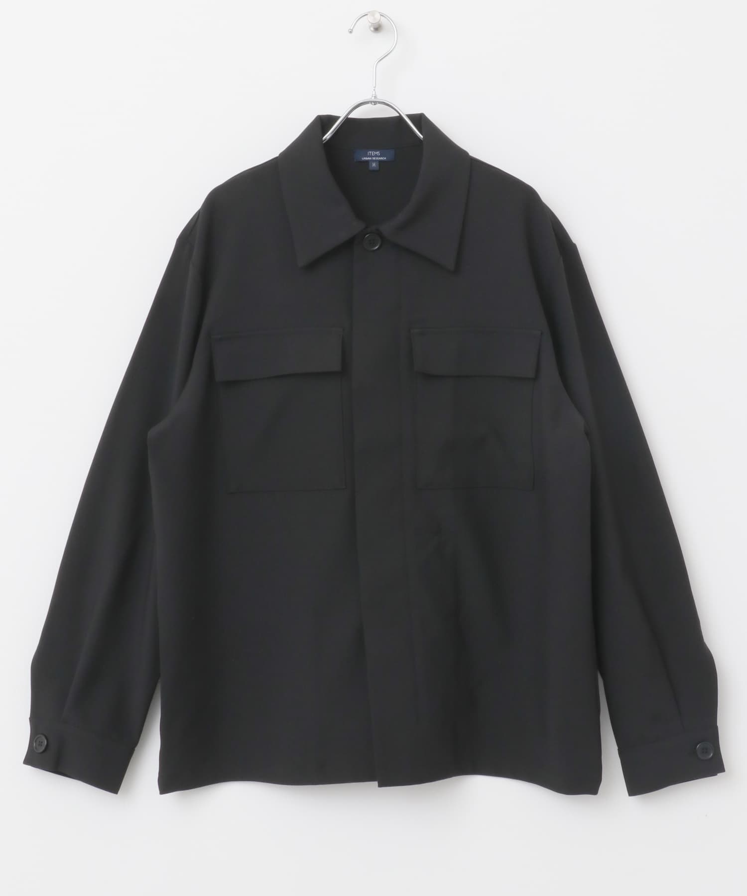 2wayストレッチ比翼ジャケット BLK M