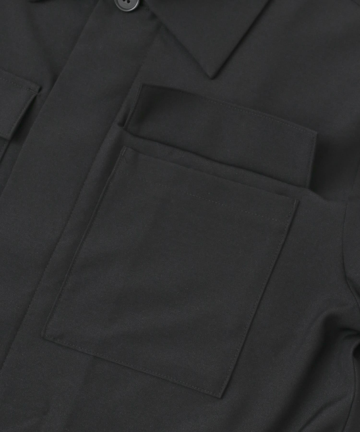 2wayストレッチ比翼ジャケット BLK M