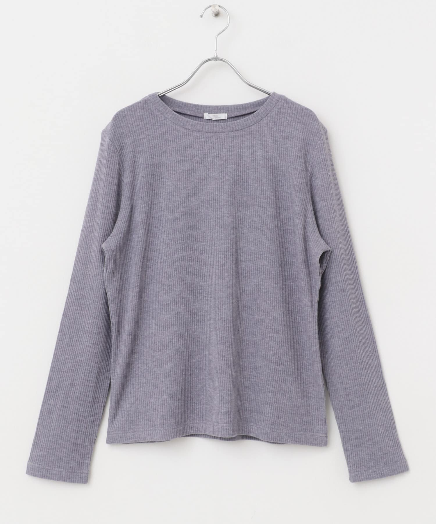 リブクルーネックカットソー P/GRY FREE