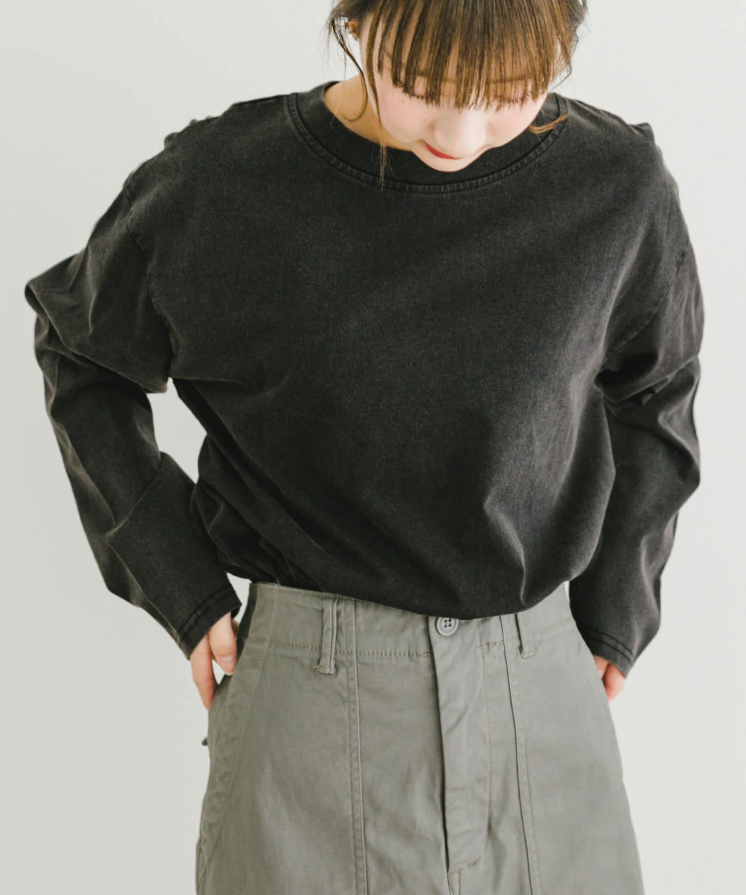 ピグメントロングTシャツ