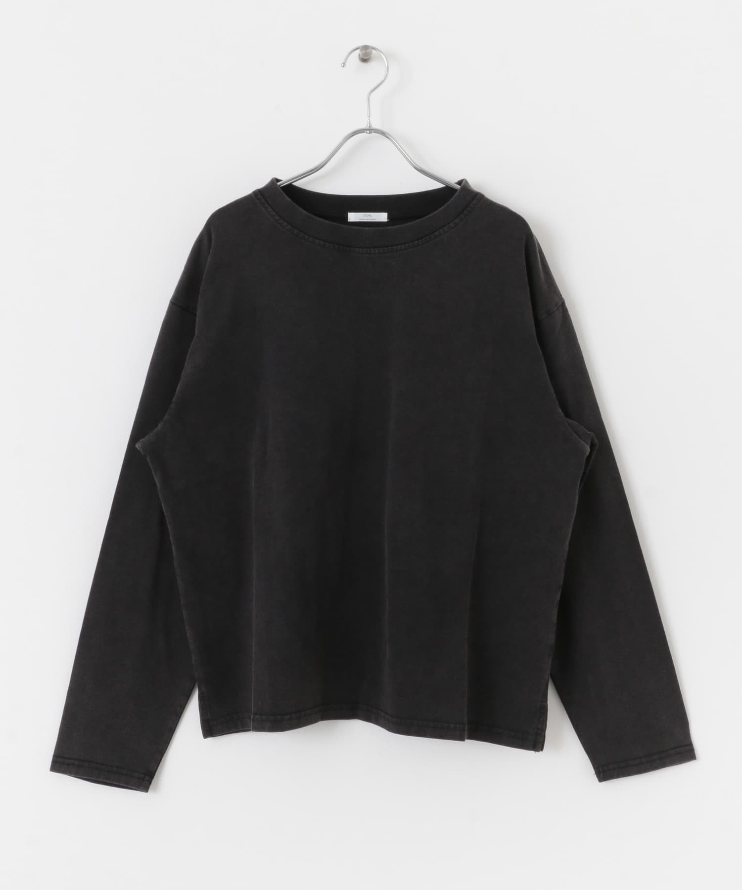 ピグメントロングTシャツ BLK FREE