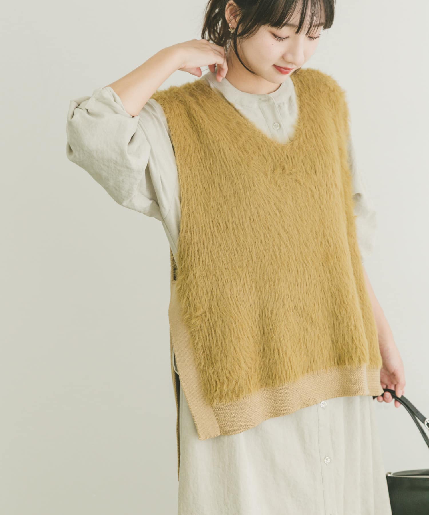 フロントシャギーベスト