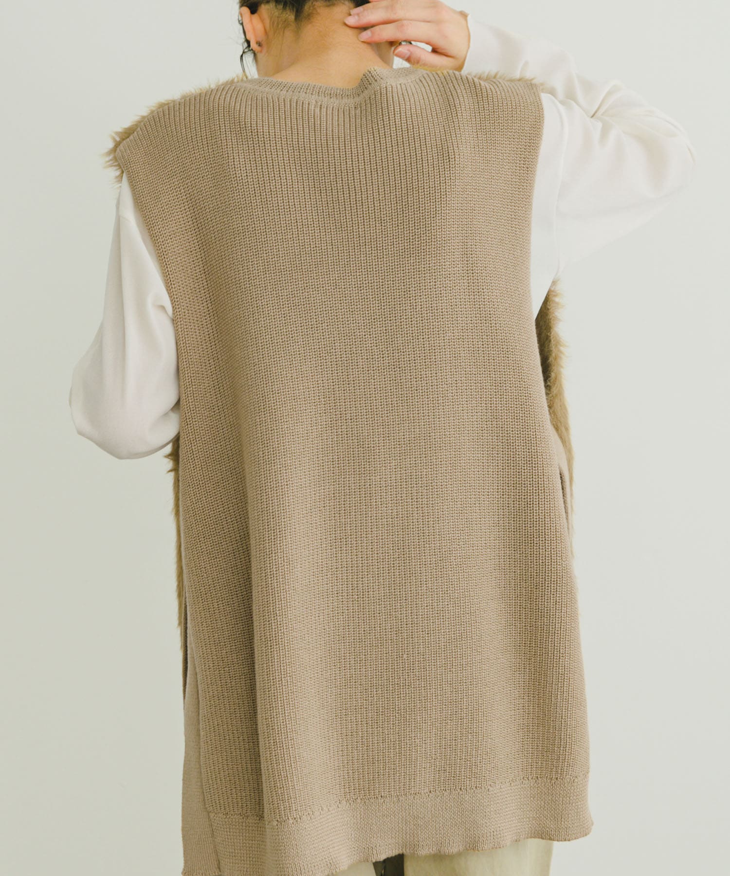 TOPS:ITA4-21A013 シアーベロアロングTシャツ