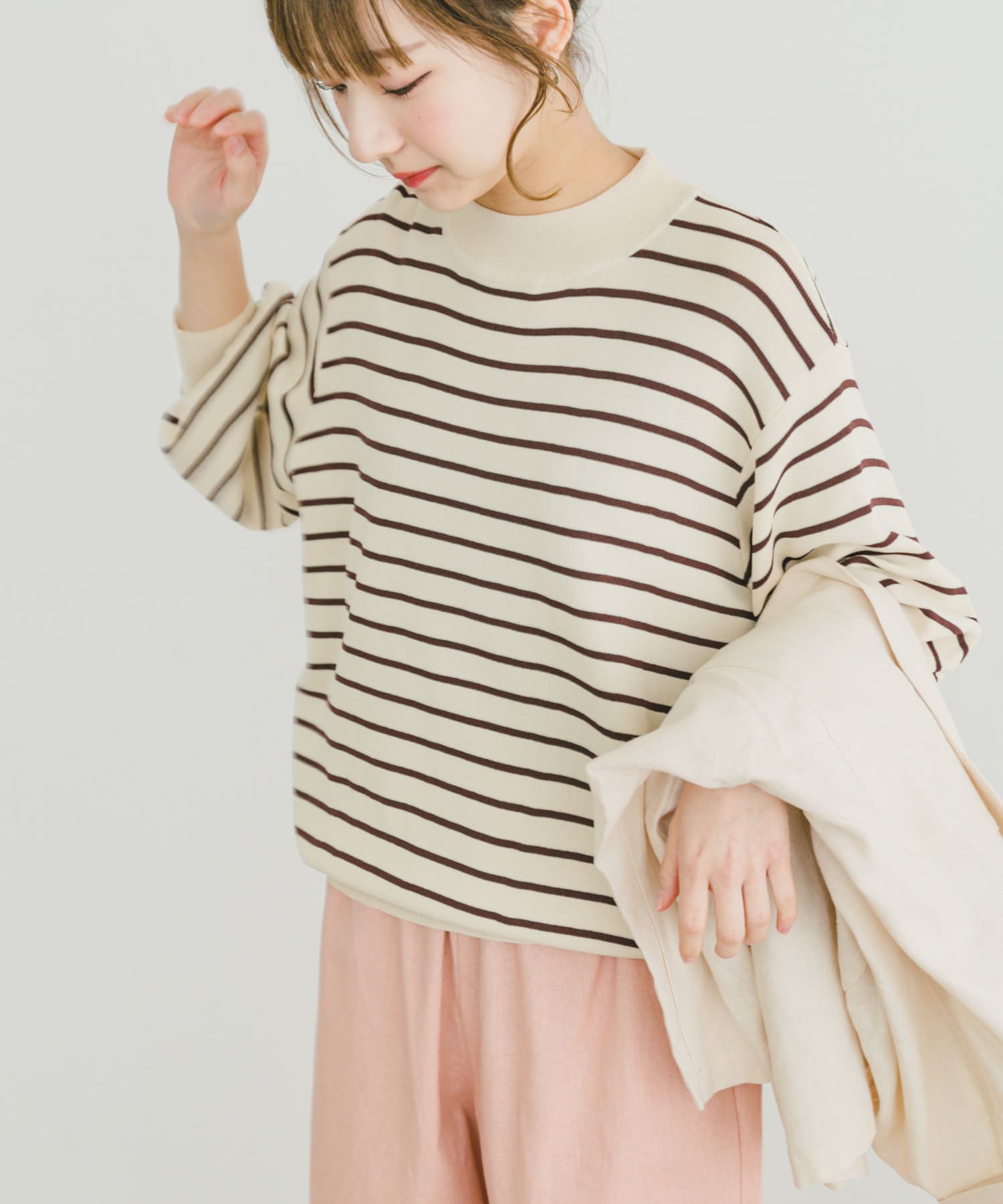 ソウバリボリュームスリーブニット