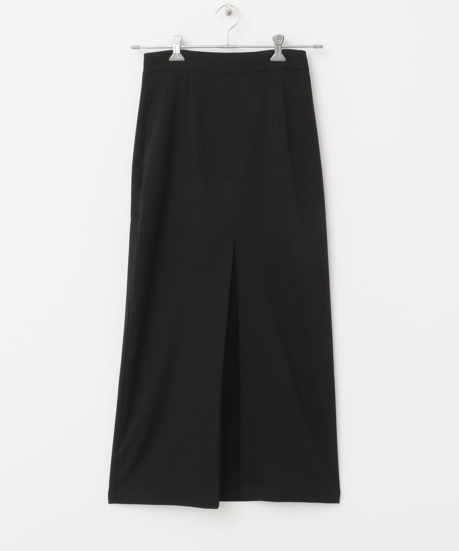 ストレッチセンタータックスカート BLK FREE