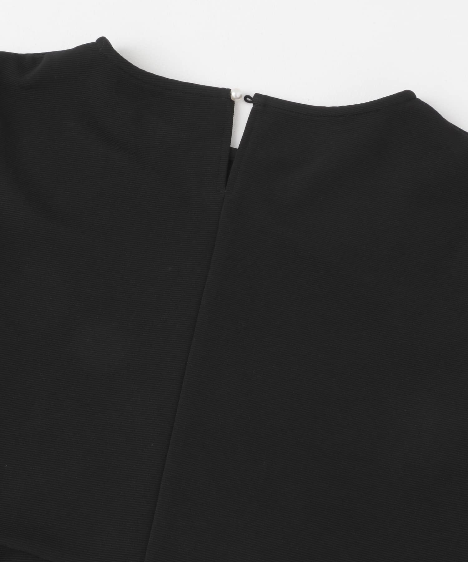 ペプラムトップス×パンツセット BLK×BLK FREE