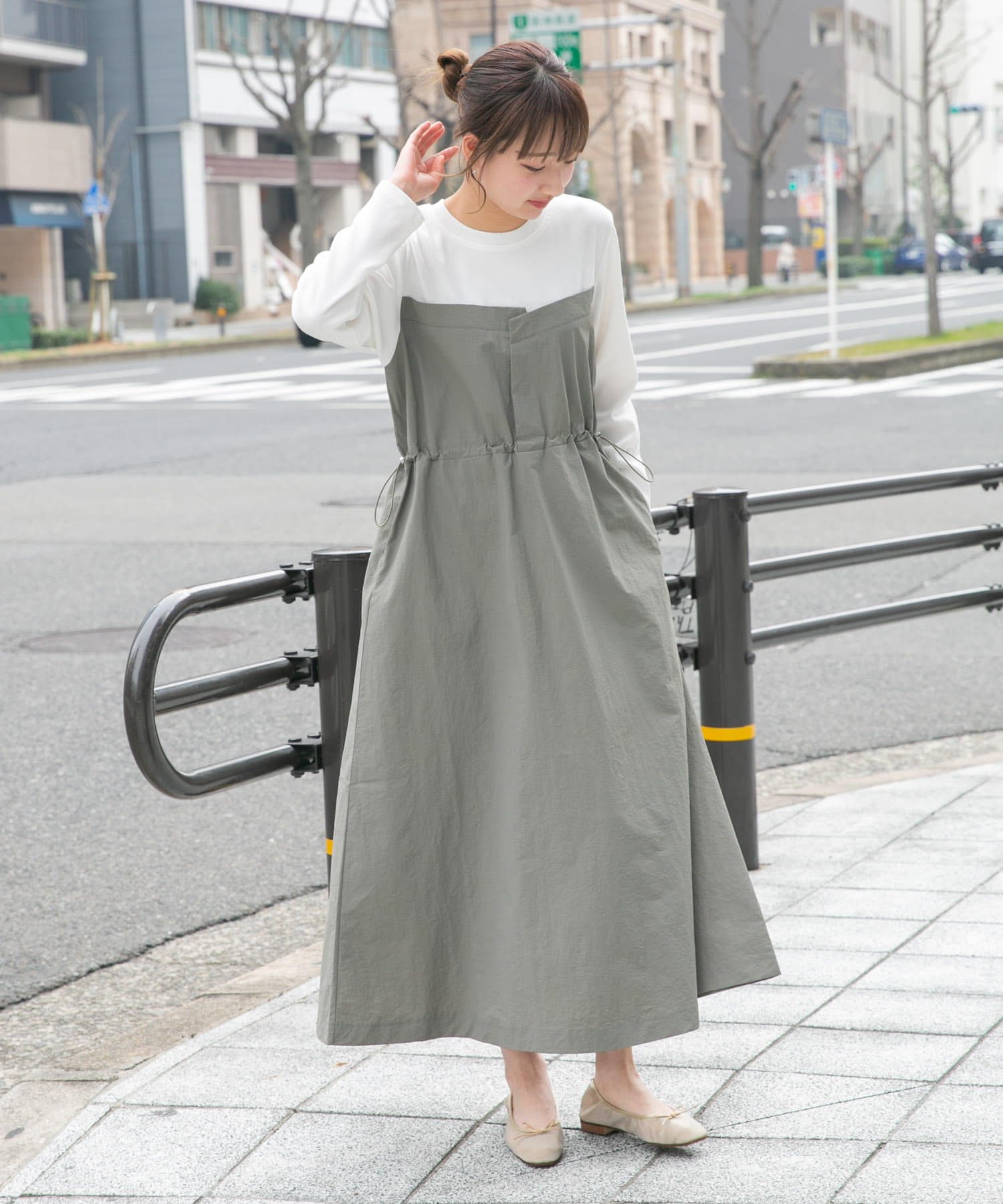 ドッキングナイロンワンピース