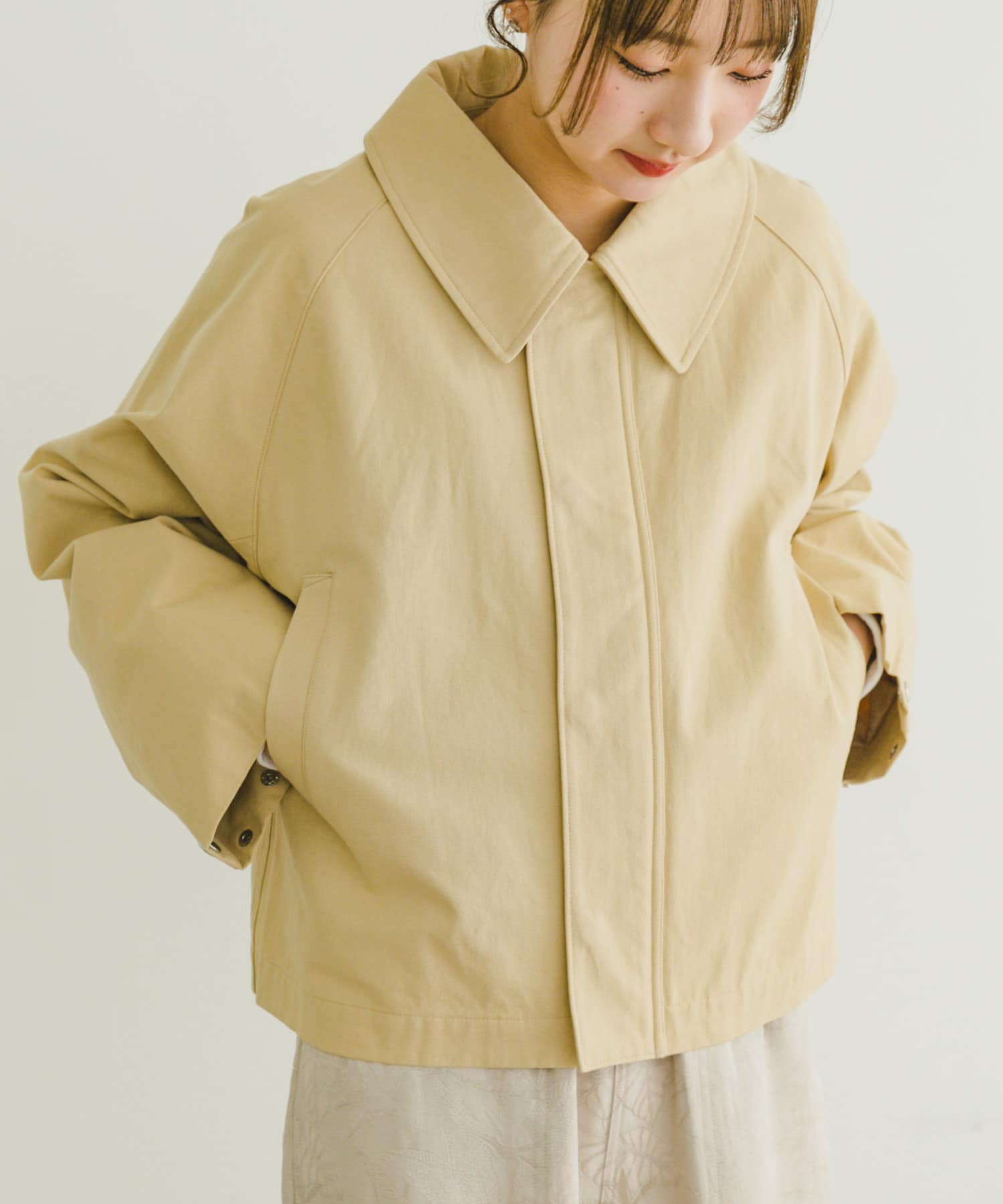コットンショートブルゾン