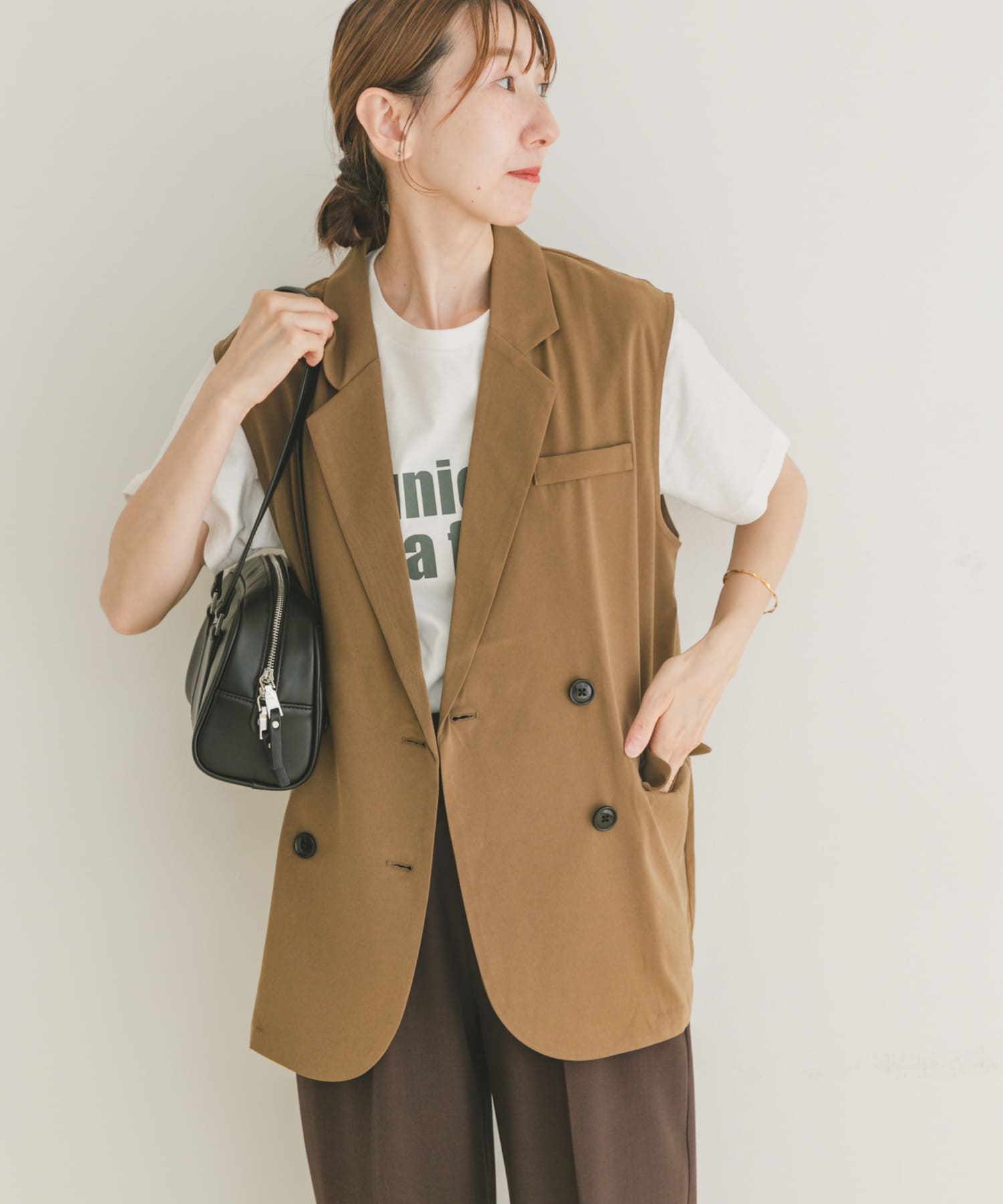 ダブルブレストジレ