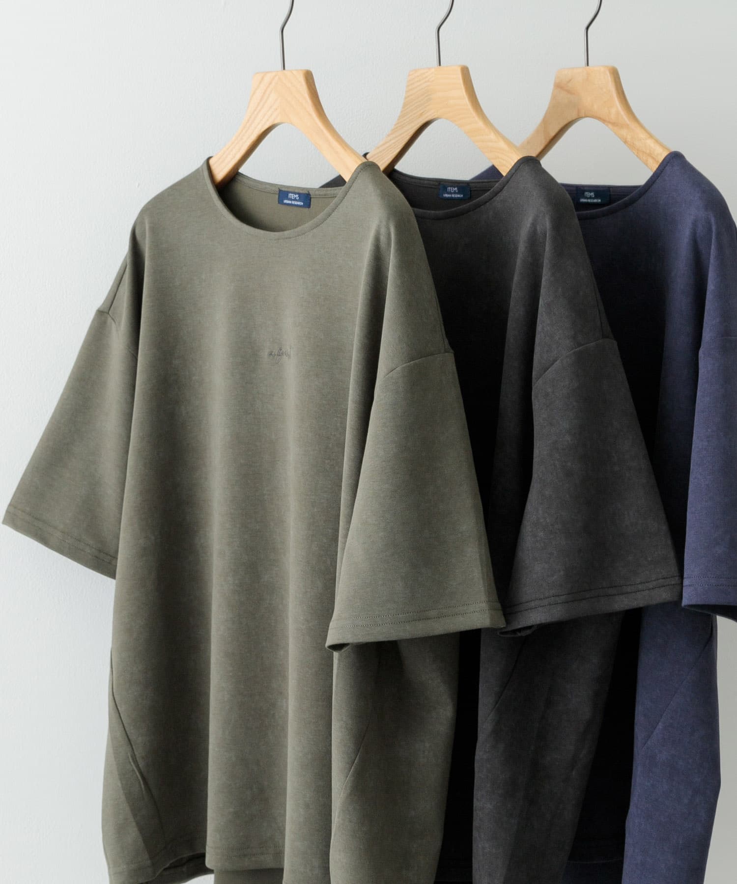 ワンポイント刺繍フェードポンチtops KHK L