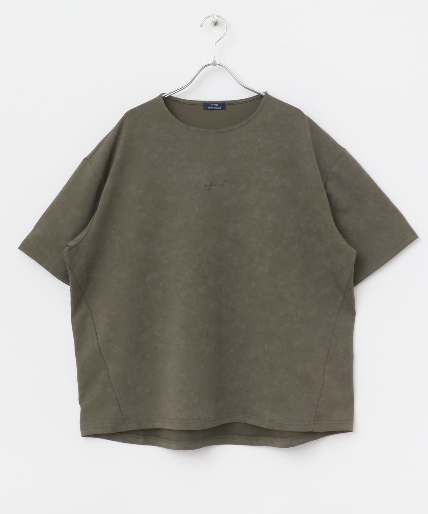 ワンポイント刺繍フェードポンチtops KHK M