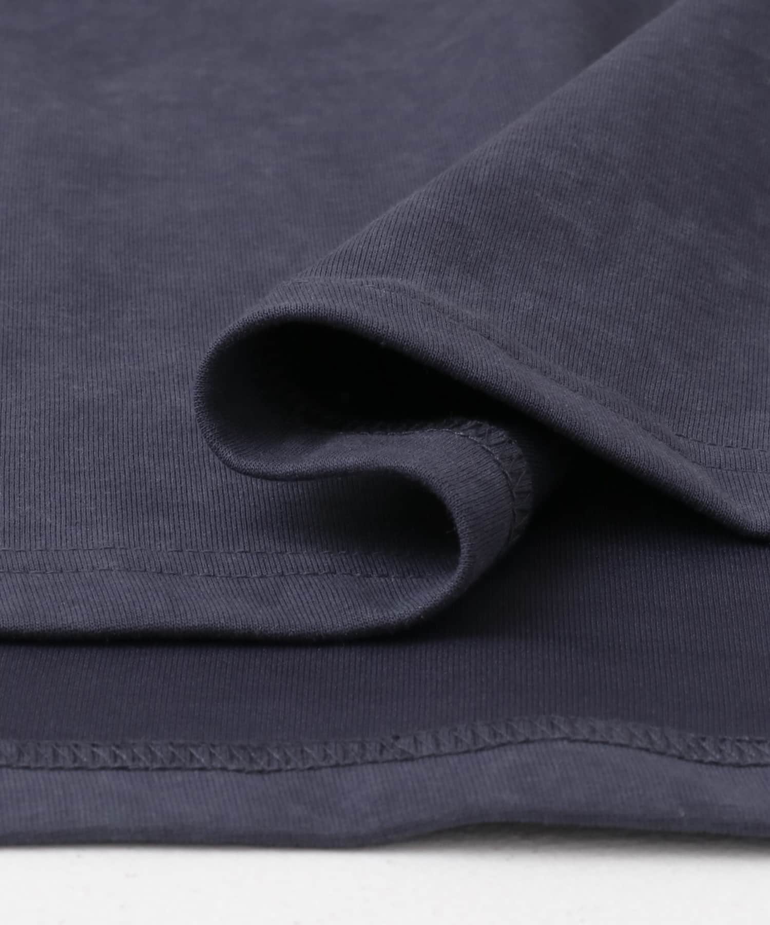 ワンポイント刺繍フェードポンチtops NVY M