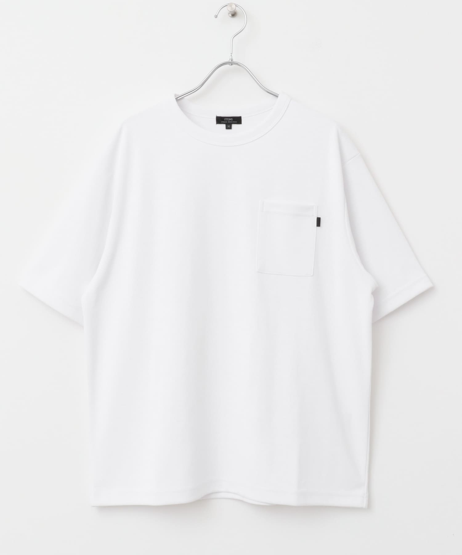 『速乾/イージーケア/UVカット』高機能ポンチショートスリーブカットソー WHT S