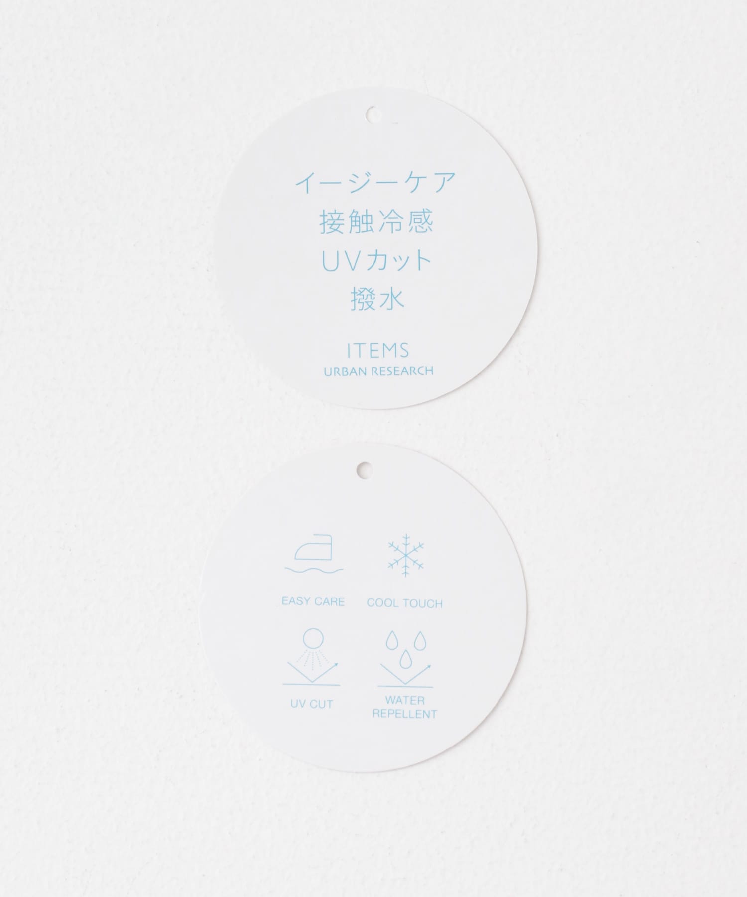 『撥水/イージーケア/接触冷感/UVカット』タスランナイロンクルーネックドロストTシャツ NVY M