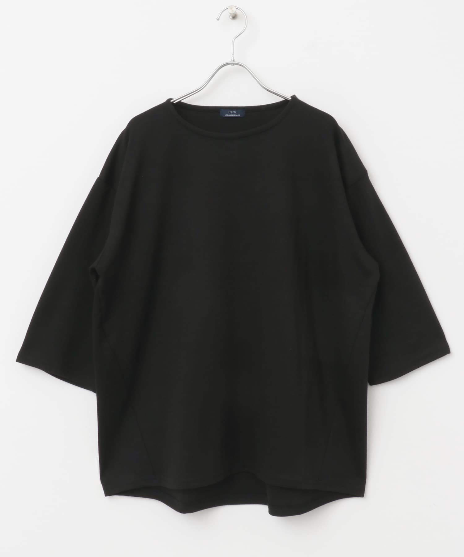 接触冷感ポンチ7分袖Tops BLK M
