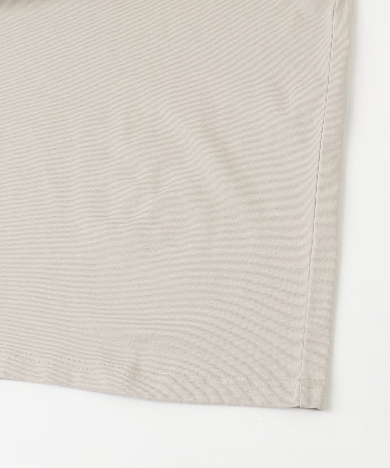 『接触冷感/UVカット』シルケットクルーネックTシャツ GREIGE S