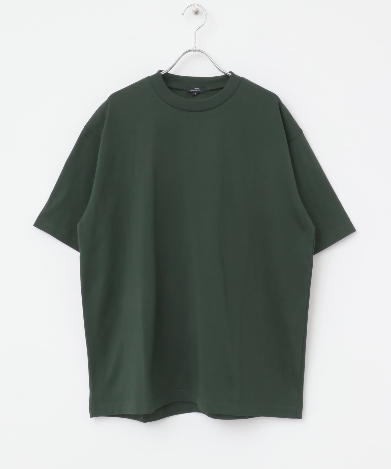 『接触冷感/UVカット』シルケットクルーネックTシャツ GRN S
