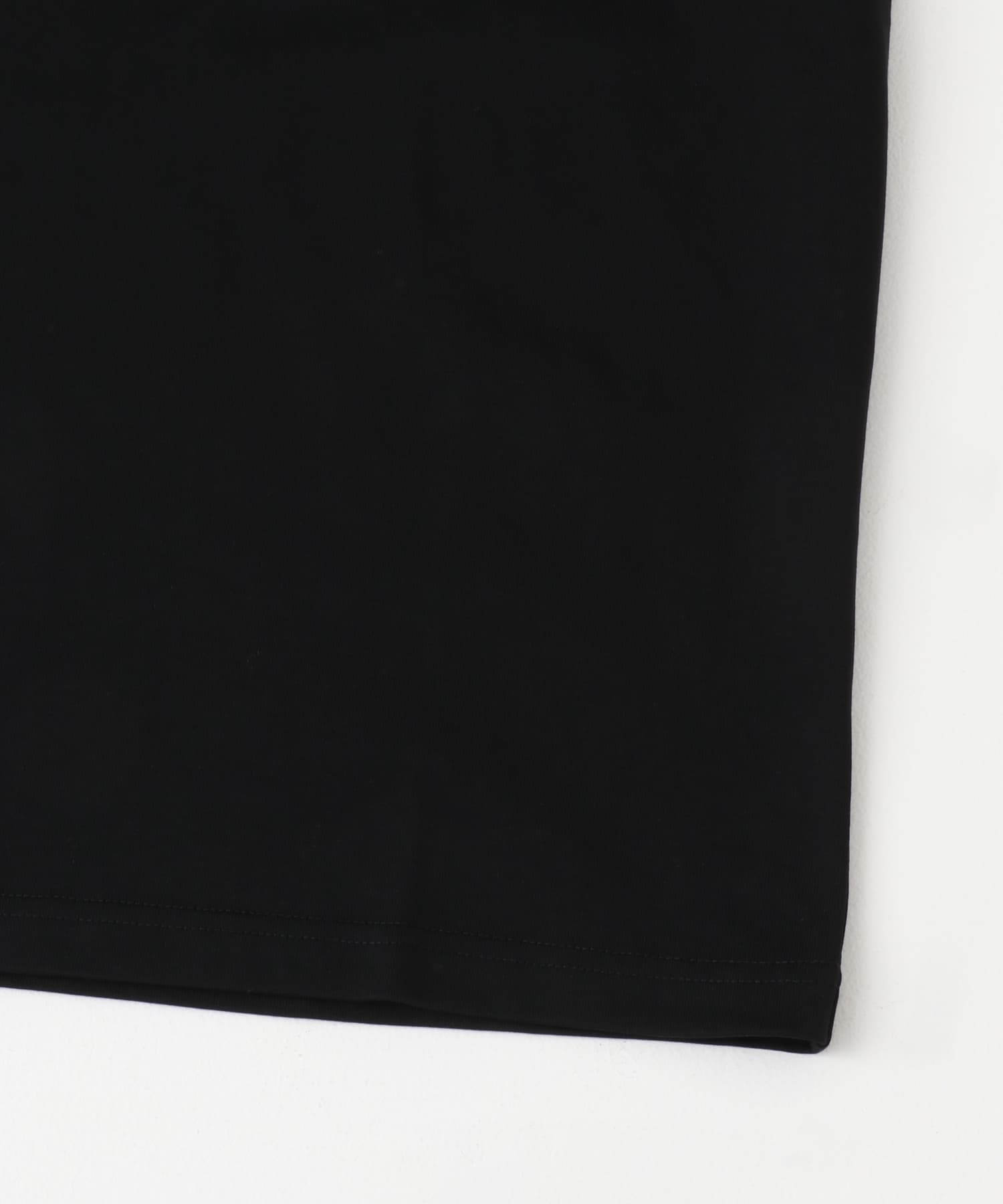 『接触冷感/UVカット』シルケットクルーネックTシャツ BLK S