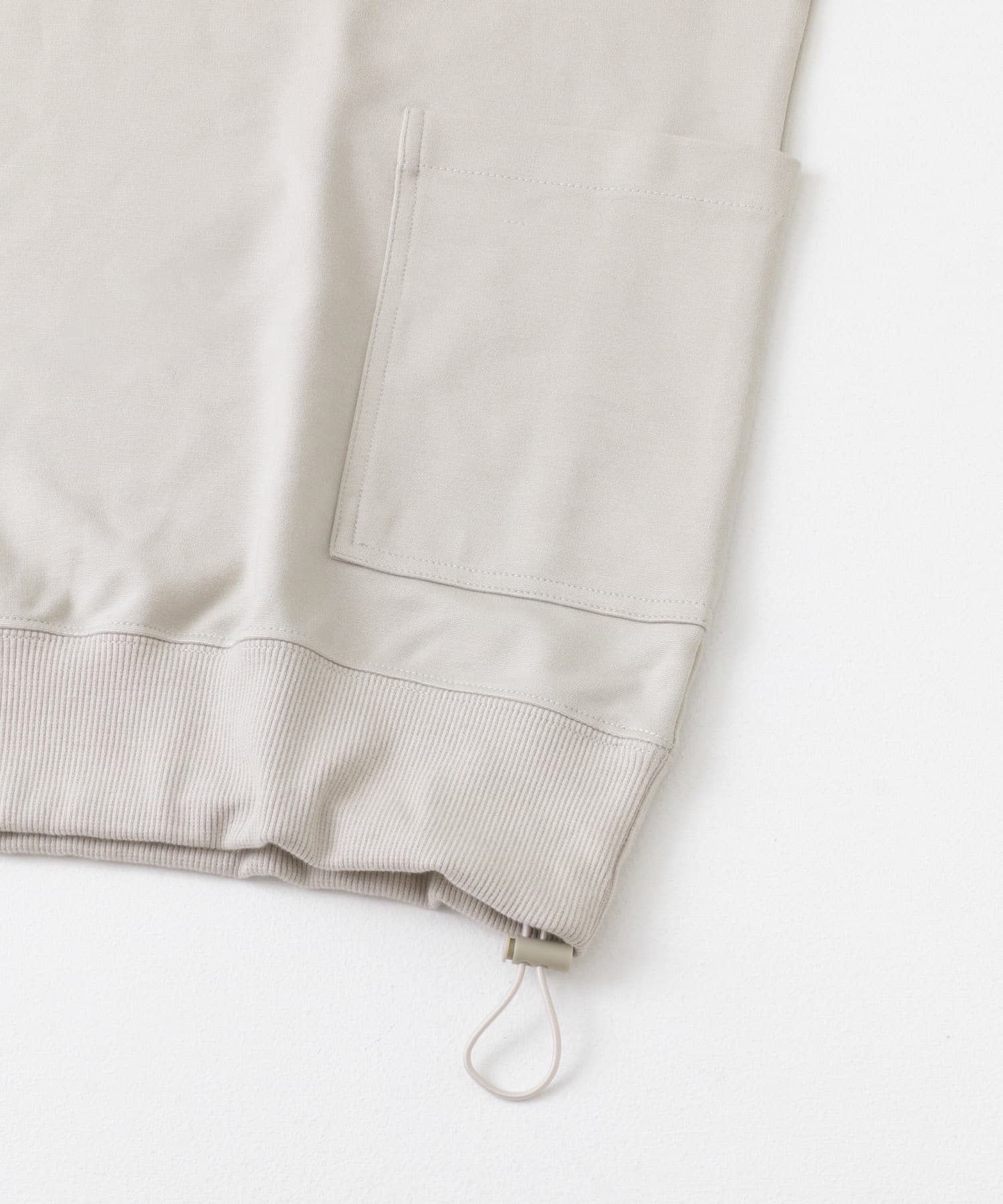 サイドストレージ半袖ポンチTops BEG M