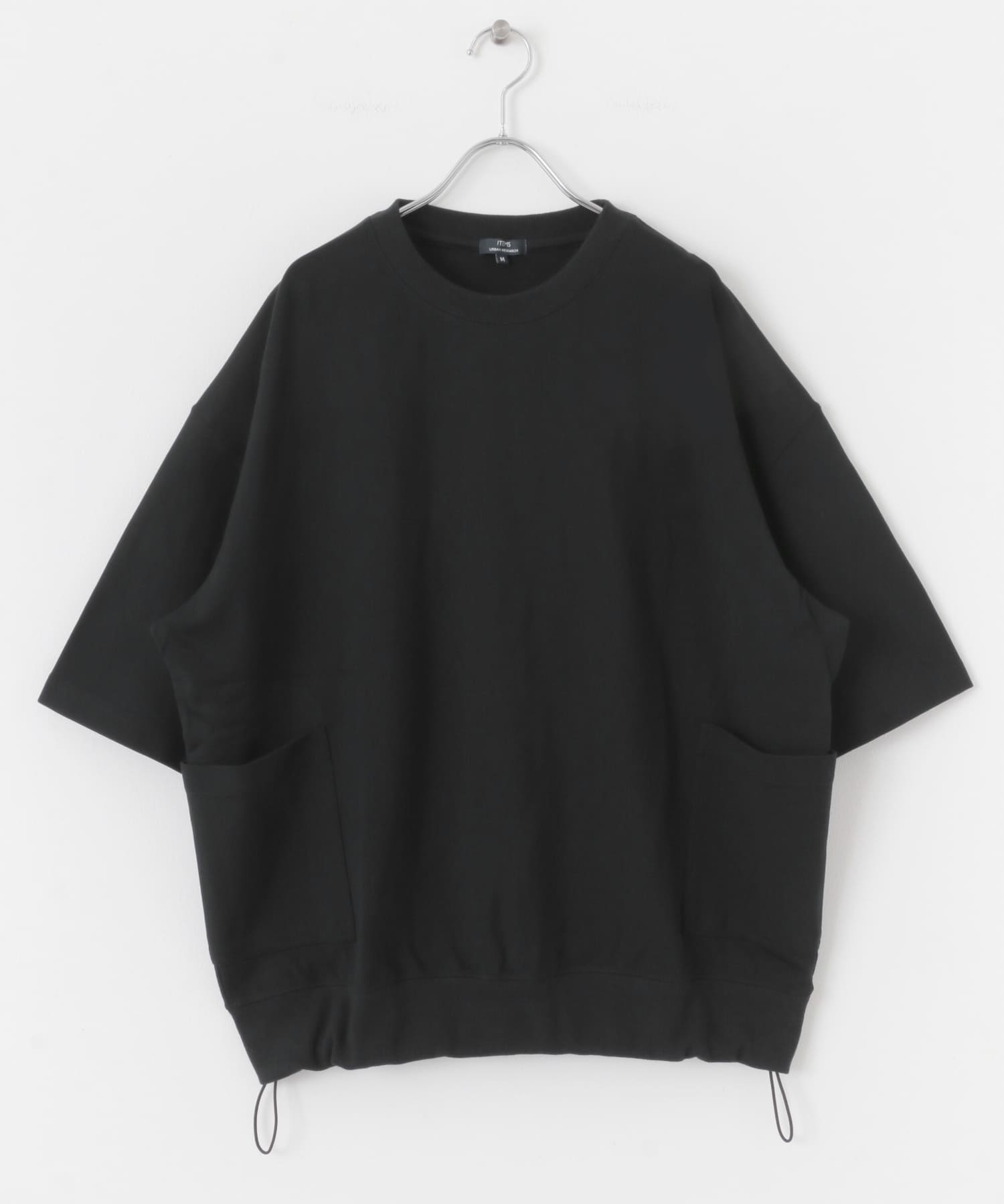 サイドストレージ半袖ポンチTops BLK M