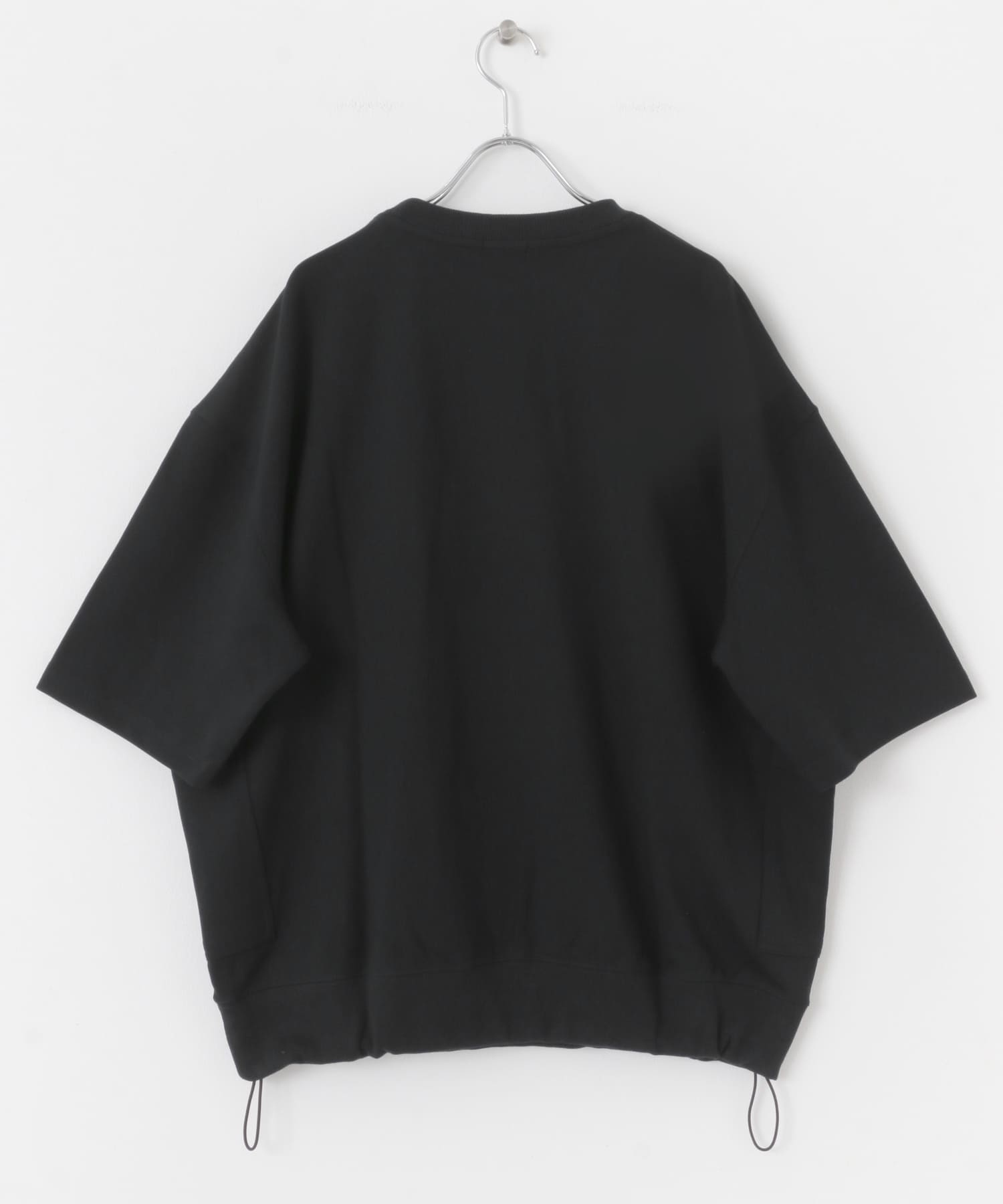 サイドストレージ半袖ポンチTops BLK M