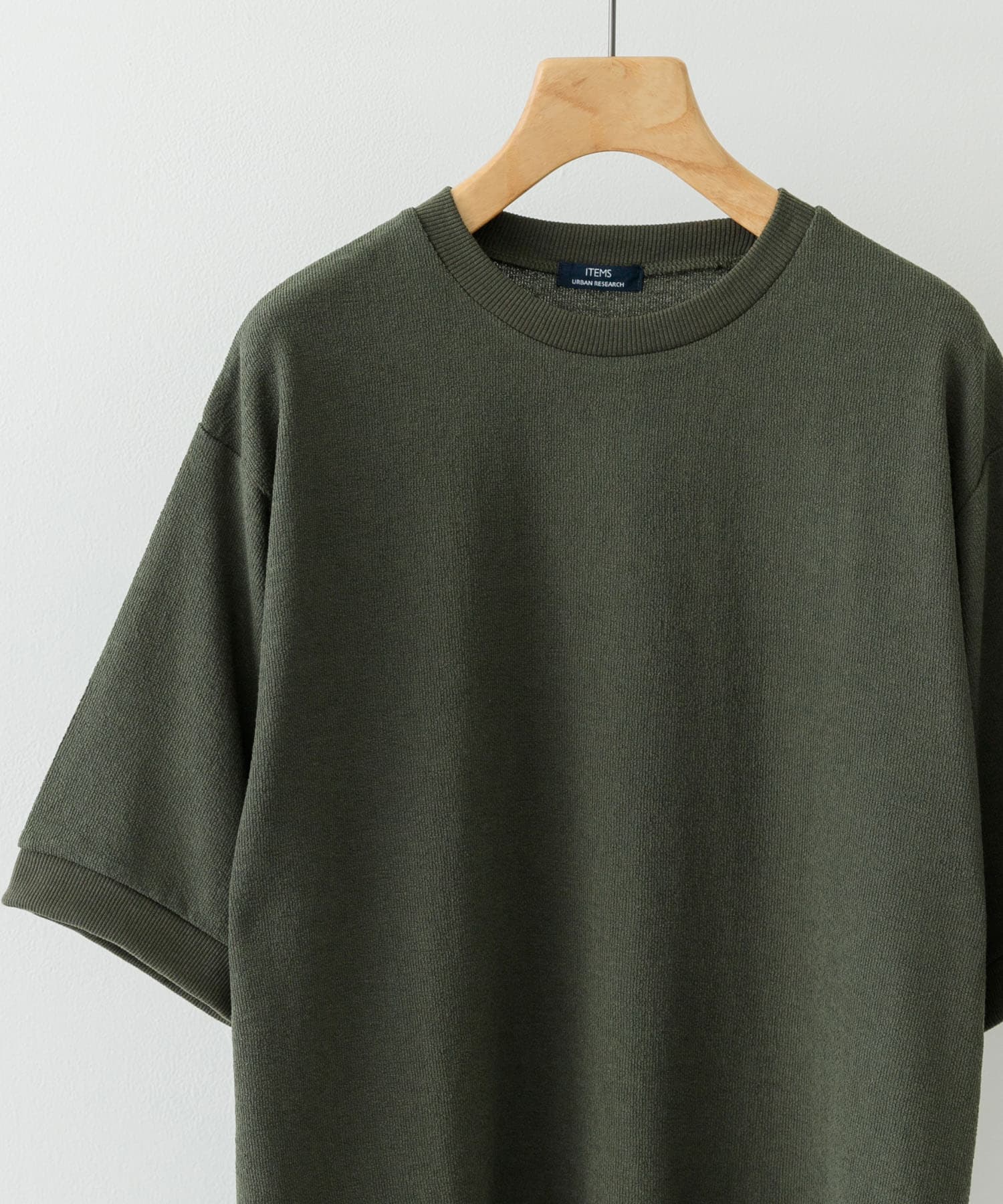 クレープジョーゼットクルーネック Tシャツ
