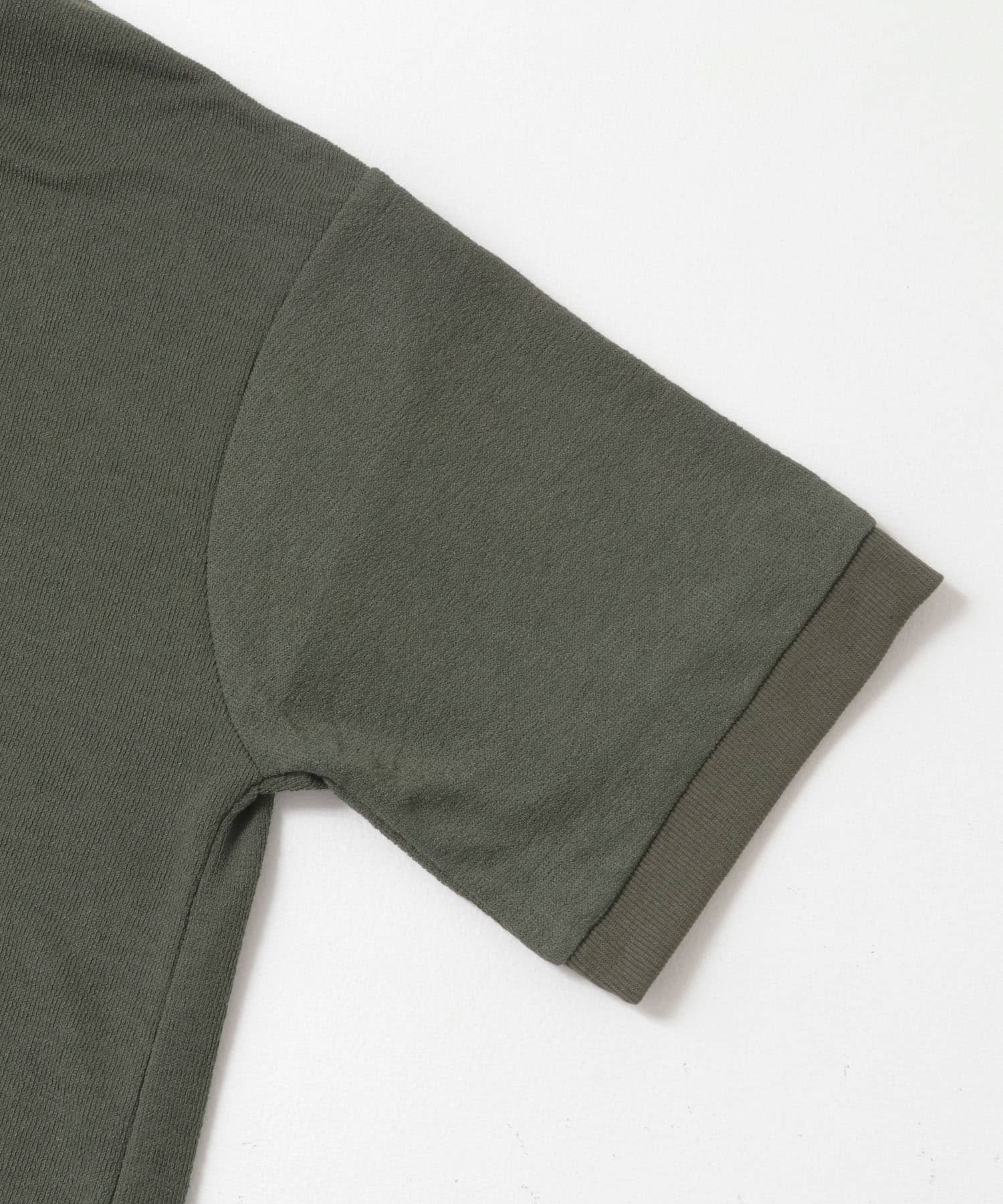 クレープジョーゼットクルーネック Tシャツ KHK S